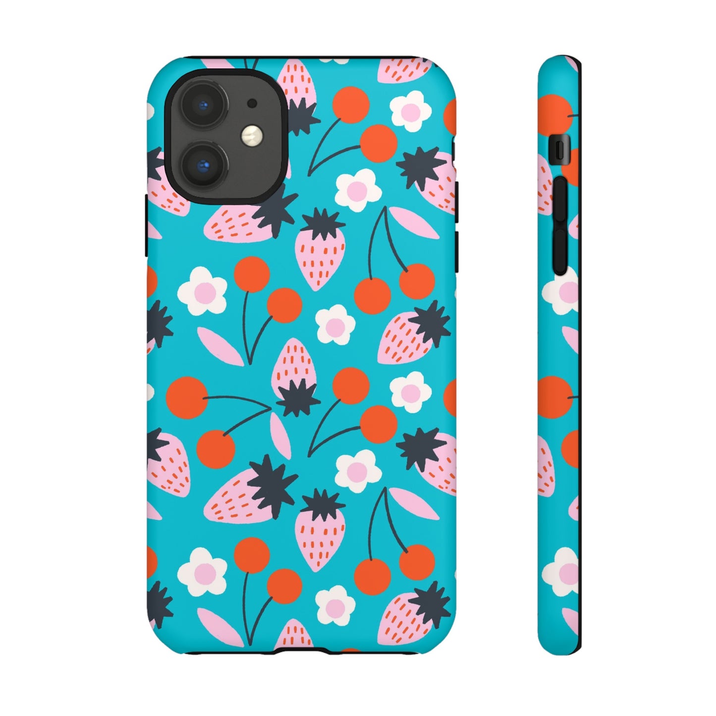 Summer Berries Blue - iPhone Case