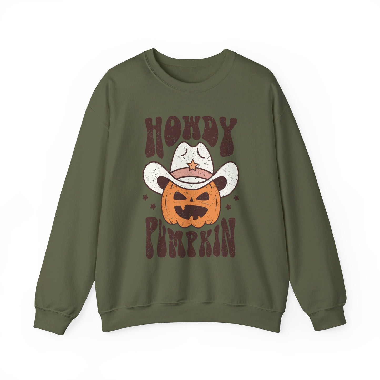 Howdy Pumpkin - Autumn/Fall Pumpkin Sweatshirt - Unisex Heavy Blend™ Crewneck Sweatshirt