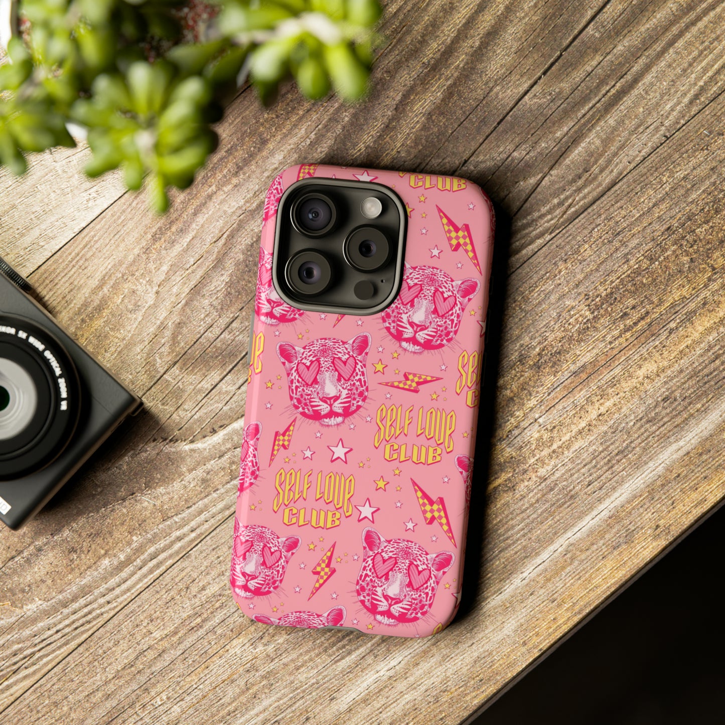 Self Love Club Tiger - Pink iPhone Case