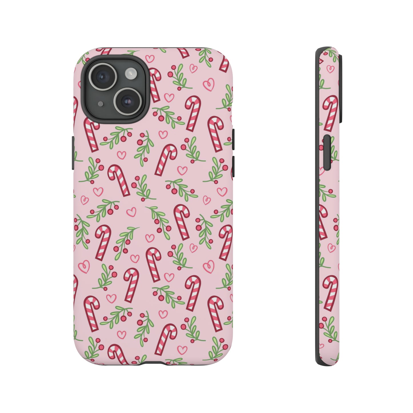 Pink Candycane Christmas - iPhone Case