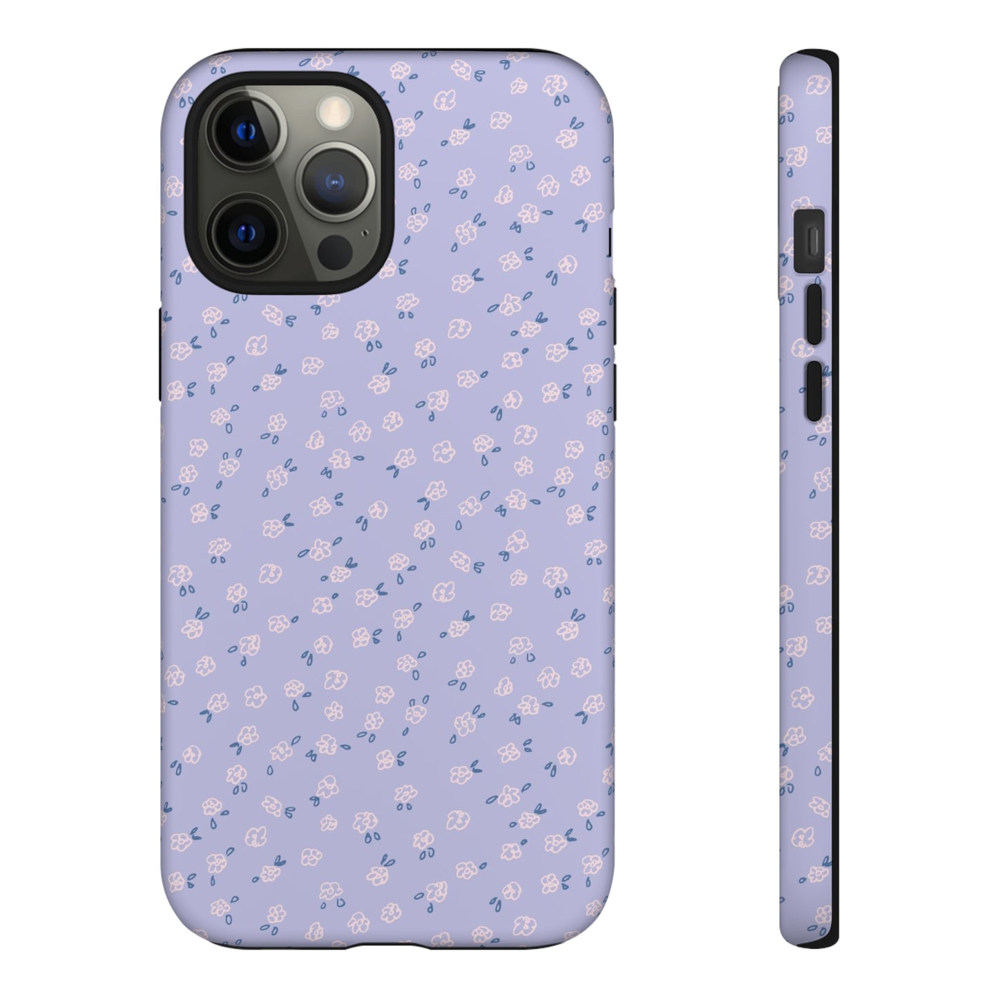 Lavender Flower Scribbles - iPhone Case