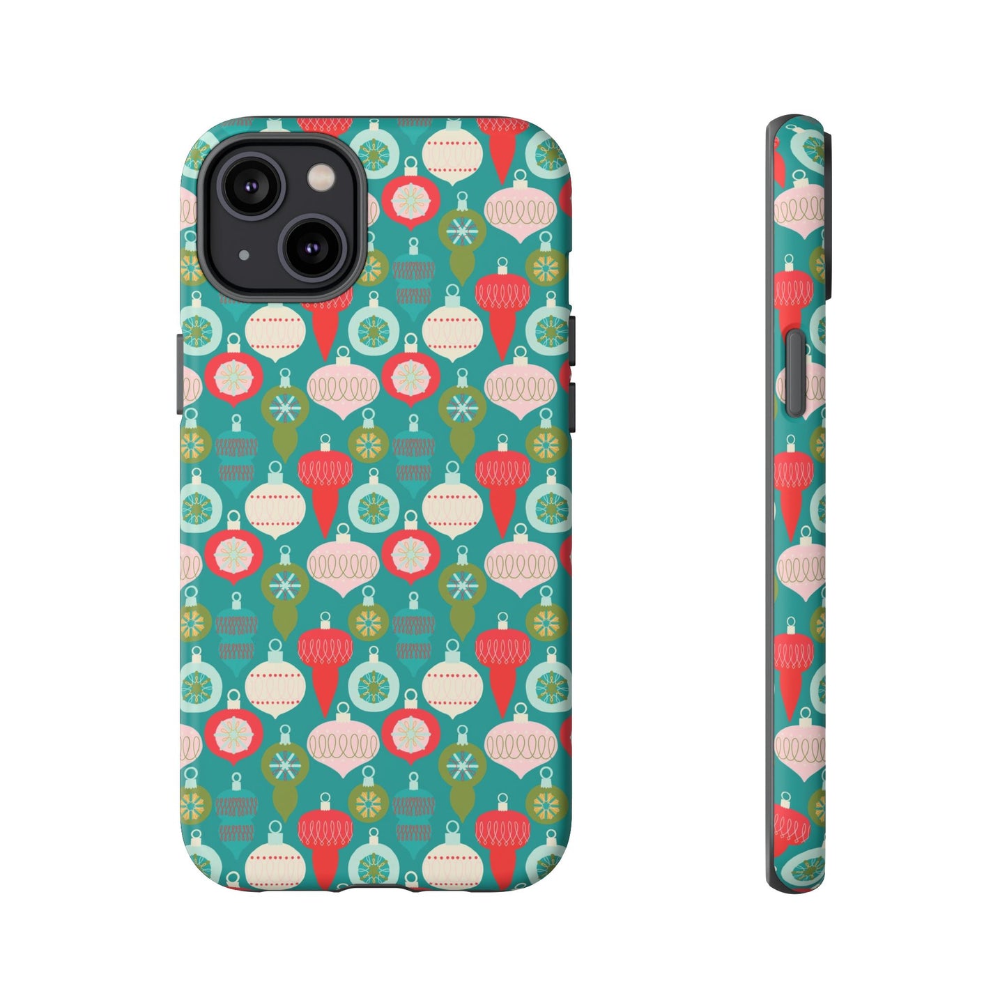 Christmas Ornaments - Green - iPhone Case