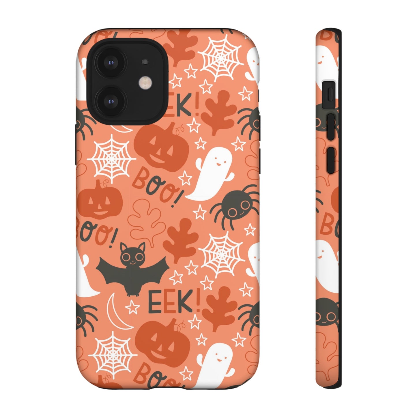 Halloween Doodles - Orange - iPhone Case