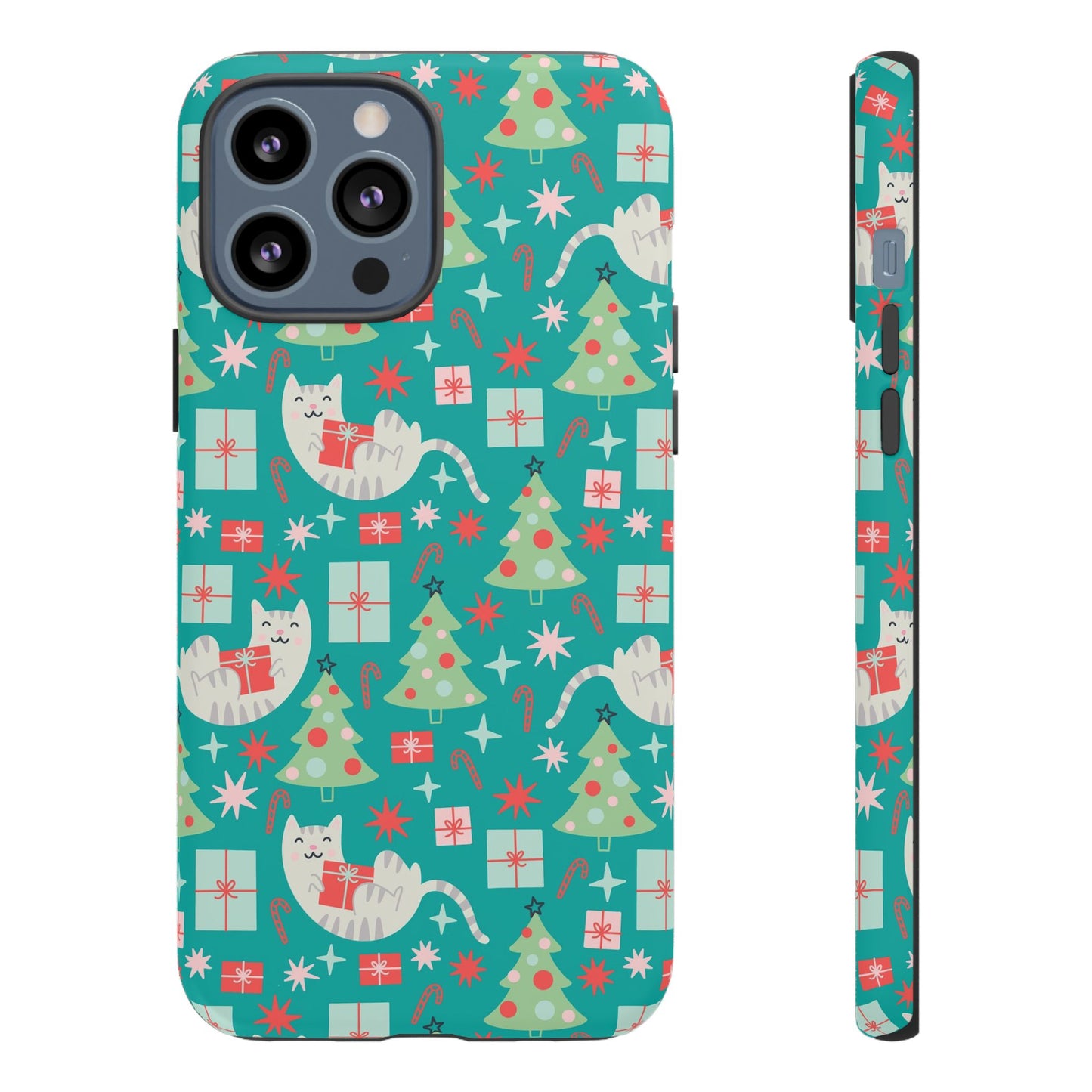 Cats With Christmas Gifts - iPhone Case