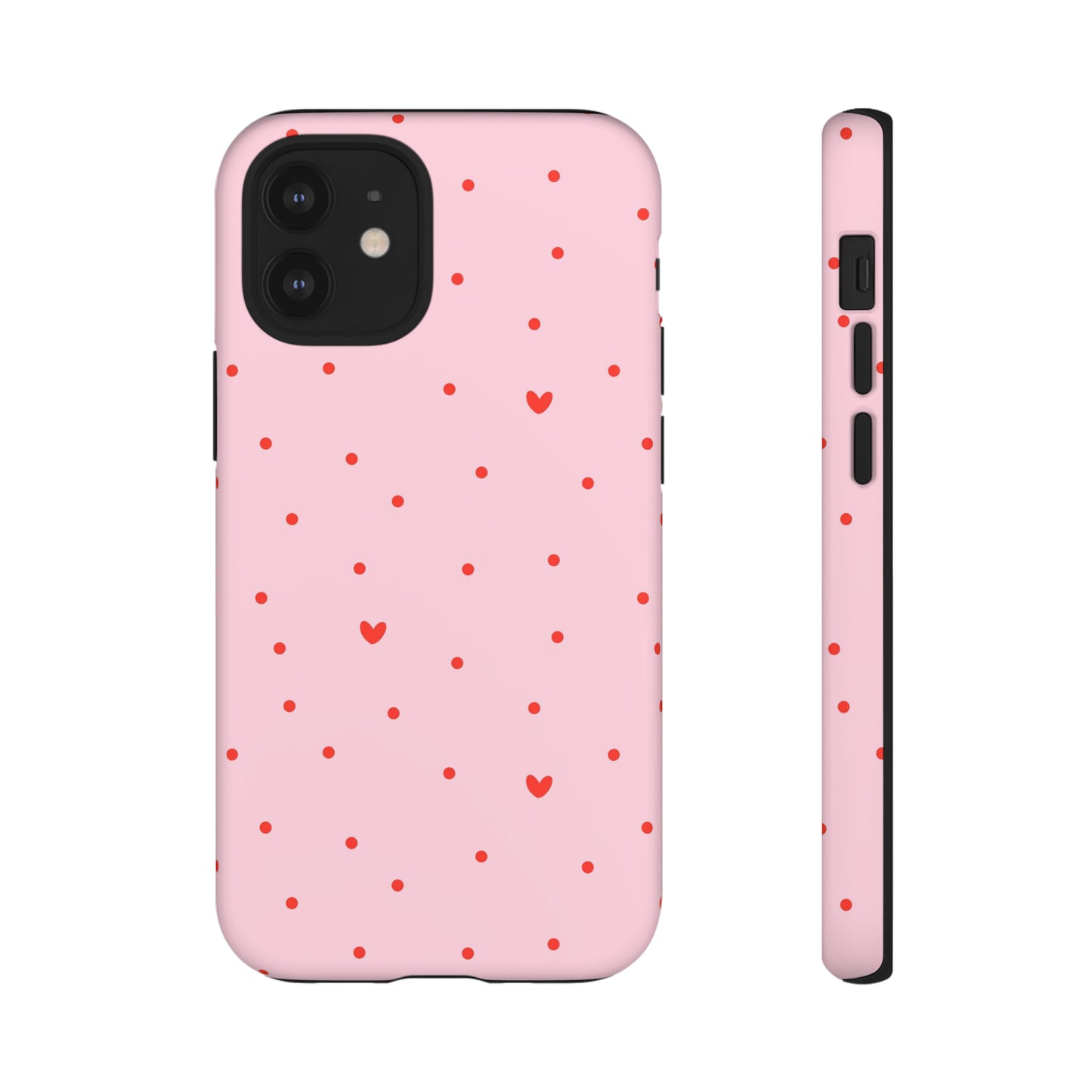 Tiny Hearts on Pink - iPhone Case