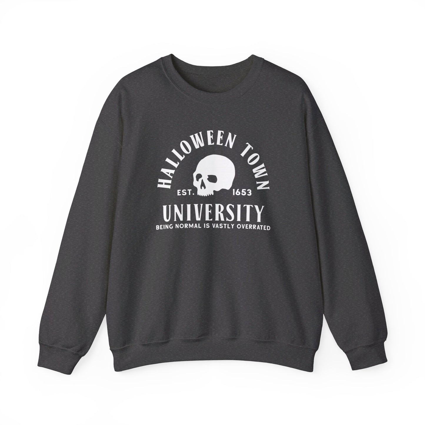 Halloween Town University - Halloween Sporty Sweatshirt - Unisex Heavy Blend™ Crewneck Sweatshirt