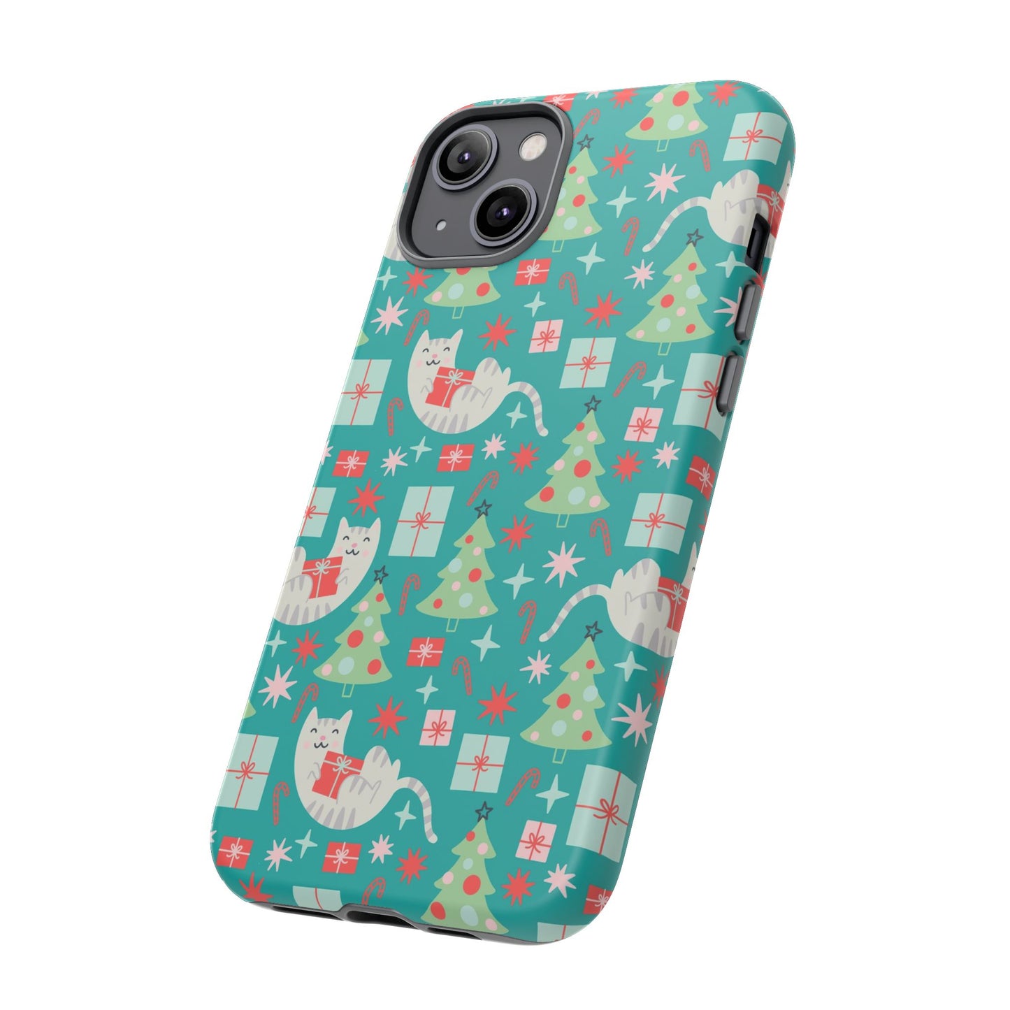 Cats With Christmas Gifts - iPhone Case