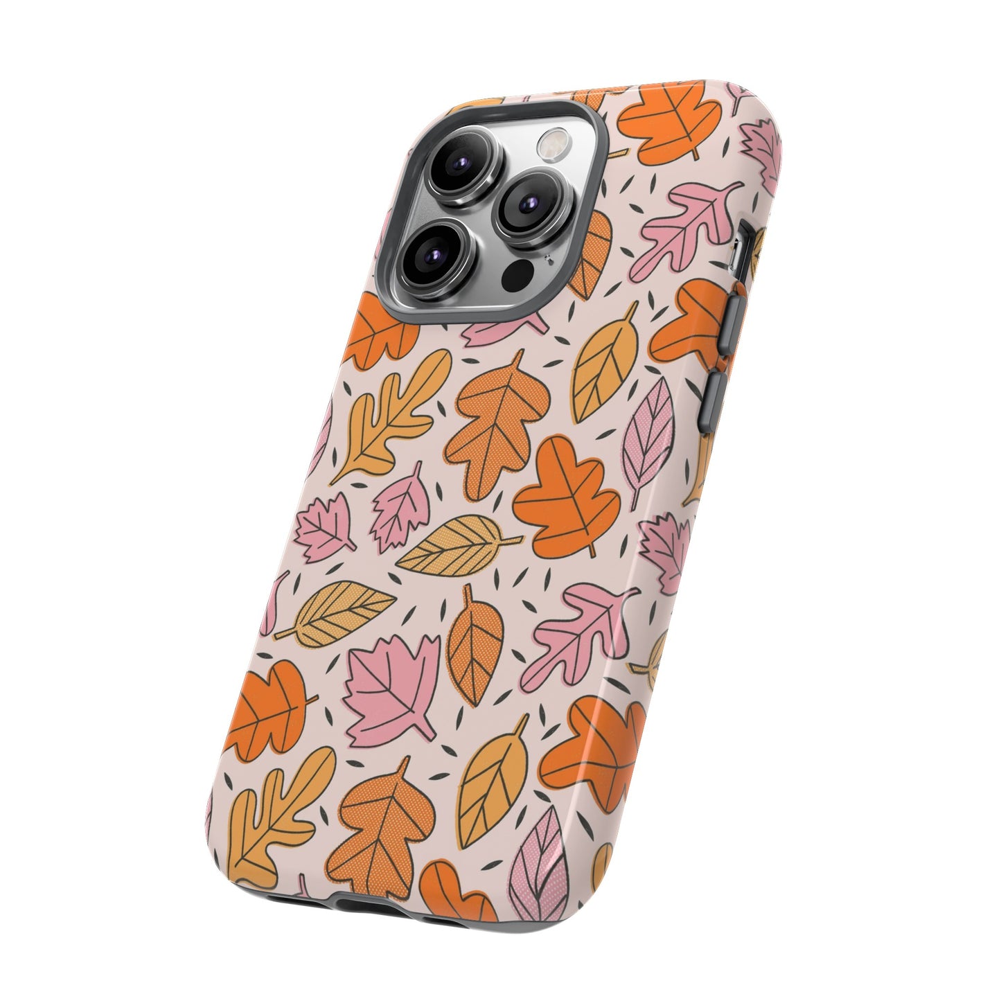 Doodled Fall Leaves - iPhone Case