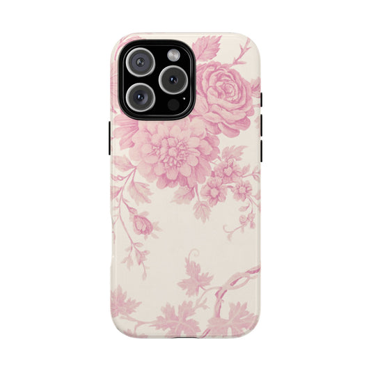 Vintage Pink Florals - iPhone Case