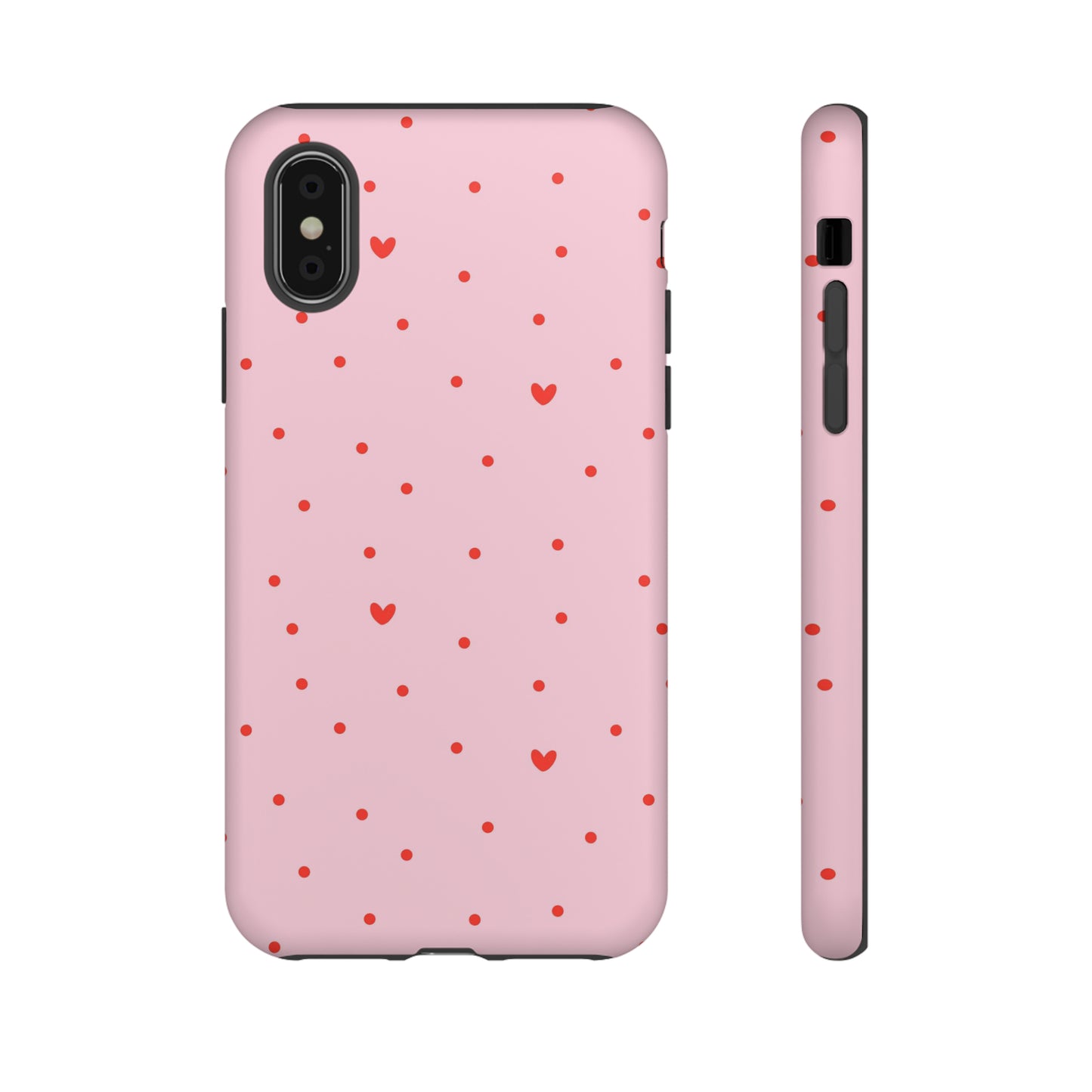 Tiny Hearts on Pink - iPhone Case