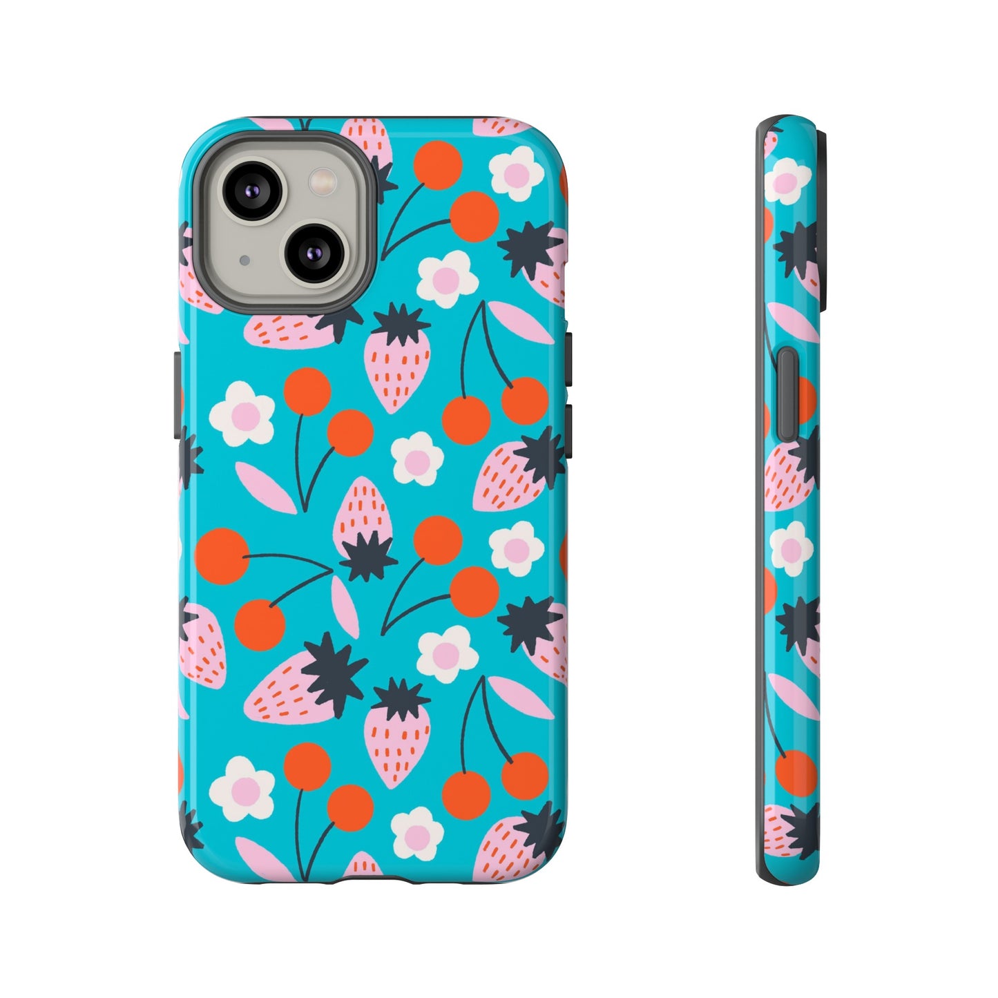 Summer Berries Blue - iPhone Case