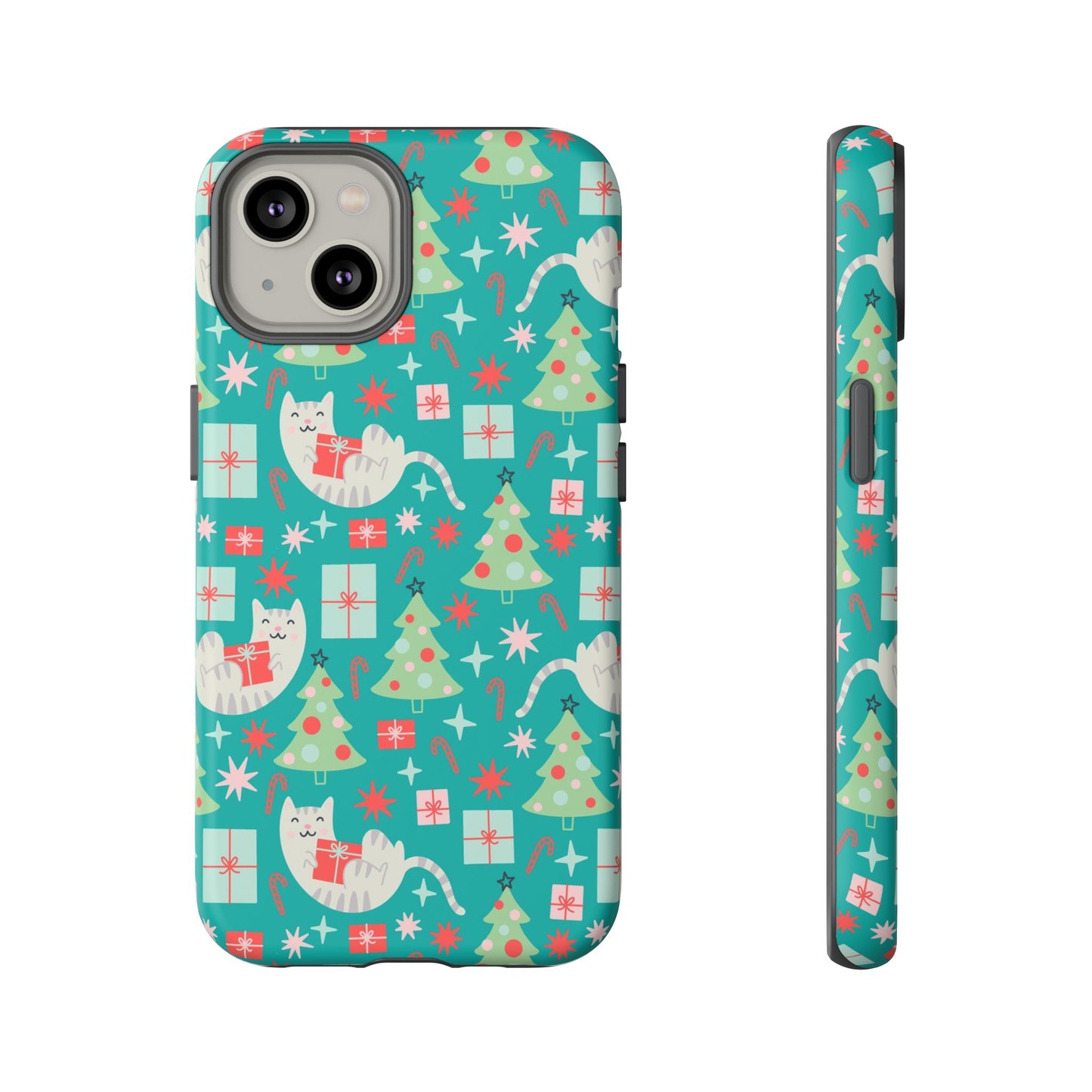 Cats With Christmas Gifts - iPhone Case