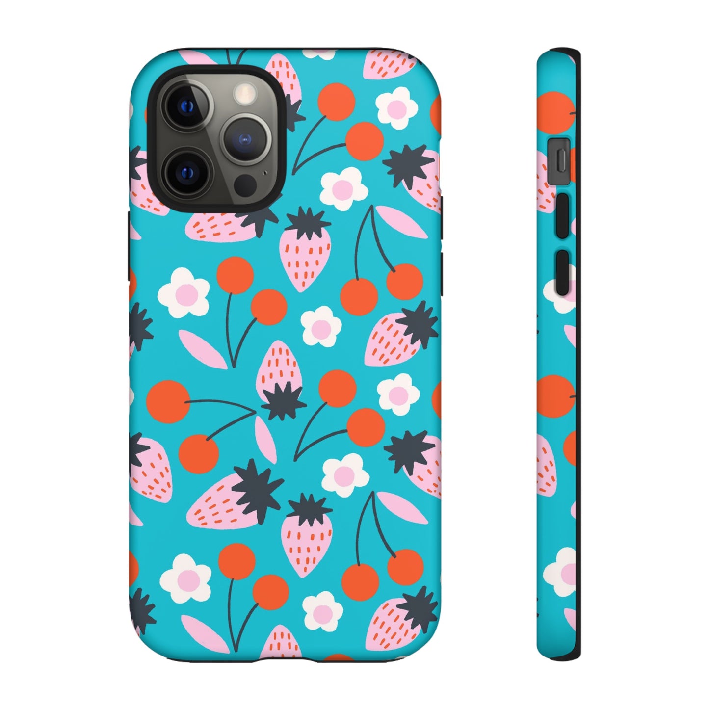 Summer Berries Blue - iPhone Case