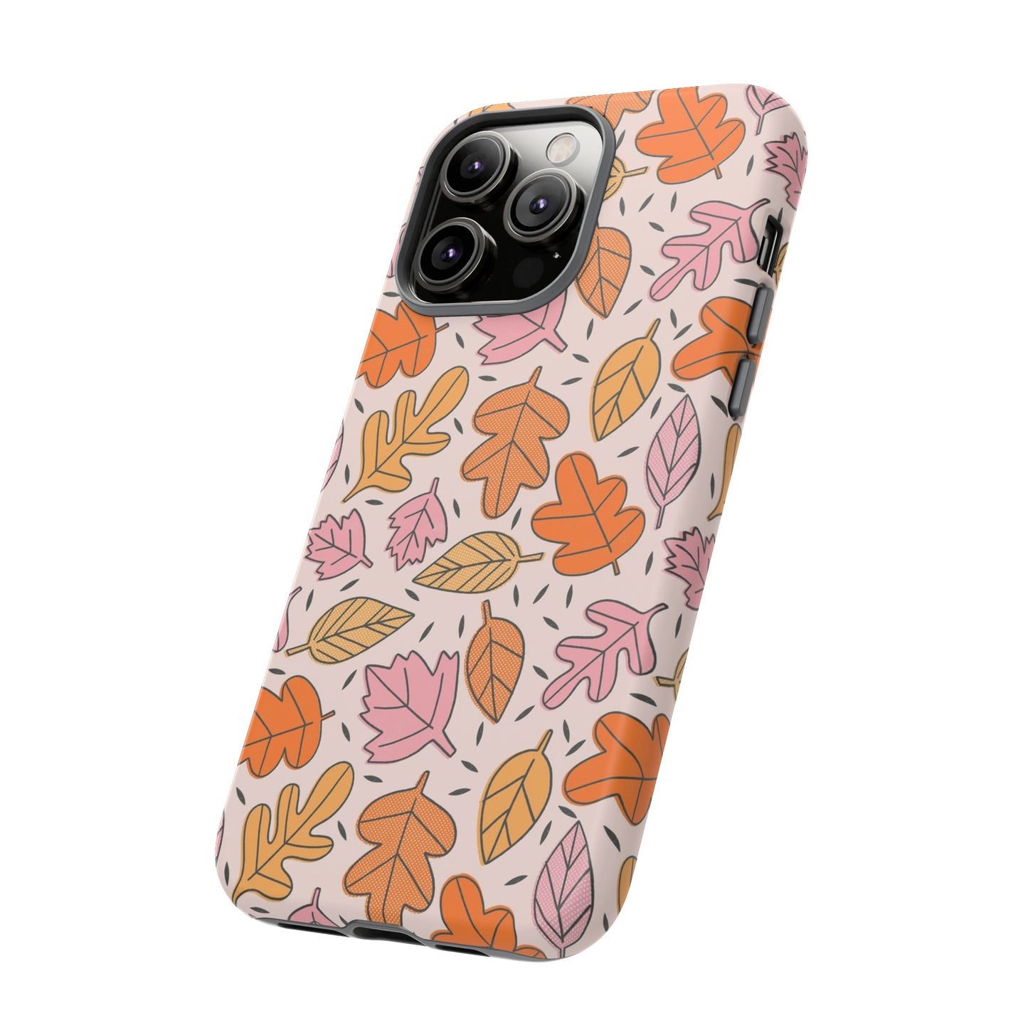 Doodled Fall Leaves - iPhone Case