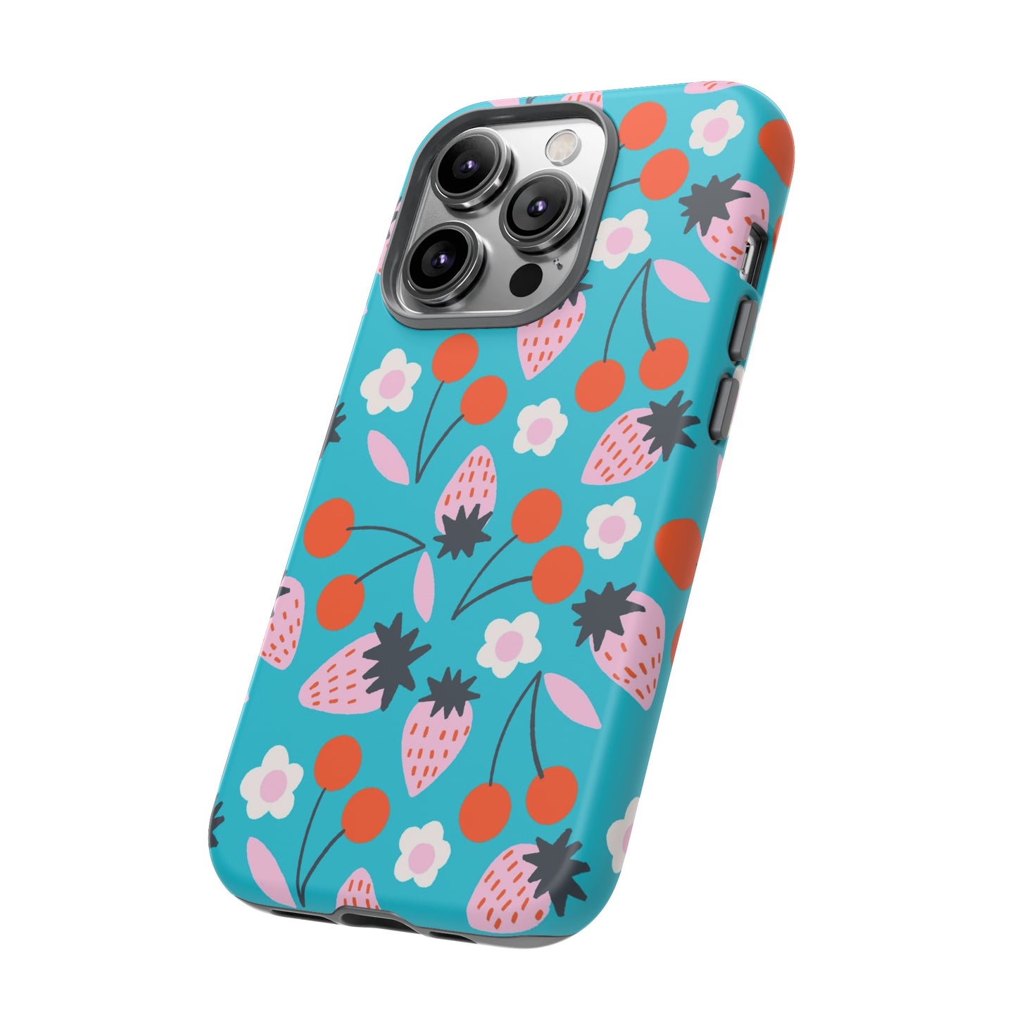 Summer Berries Blue - iPhone Case