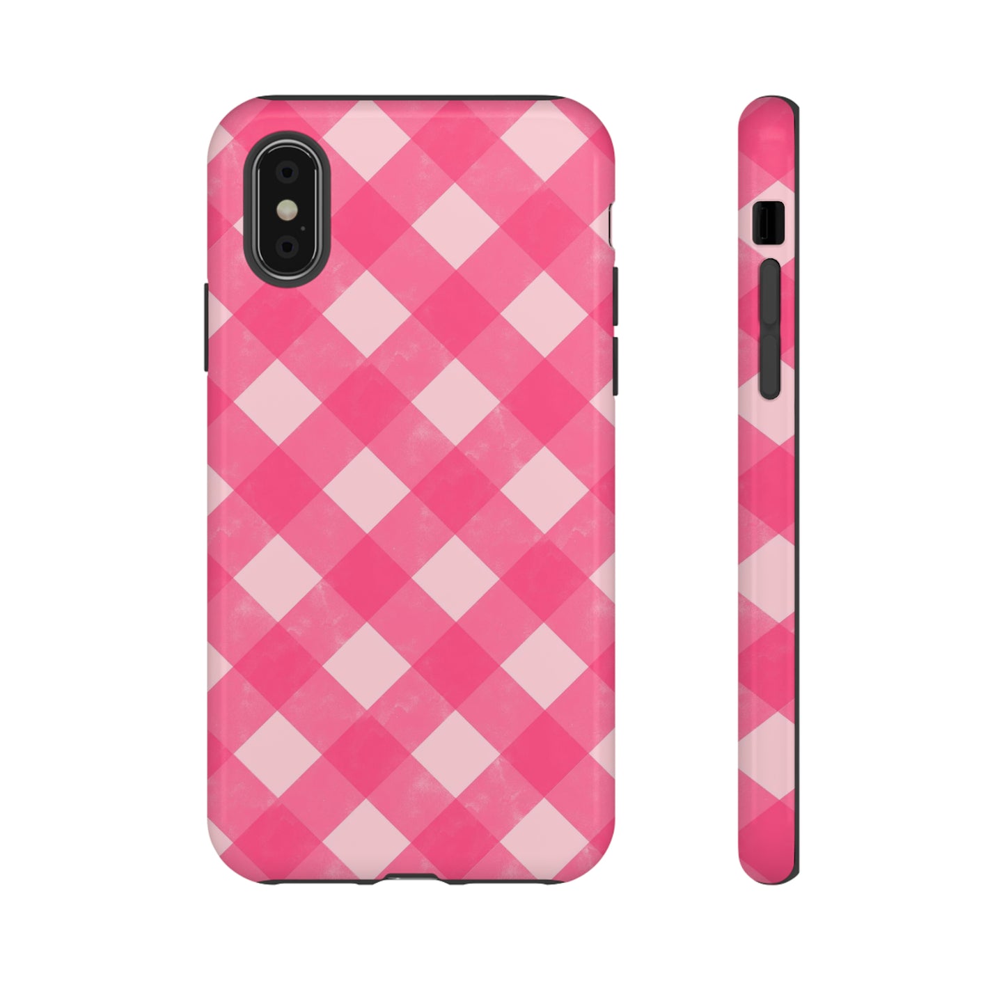 Pink Gingham iPhone Case