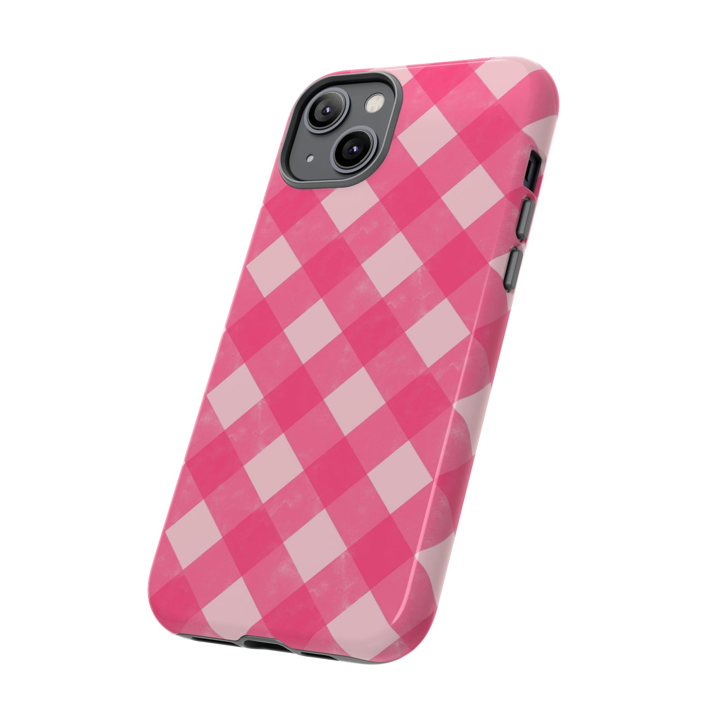 Pink Gingham iPhone Case