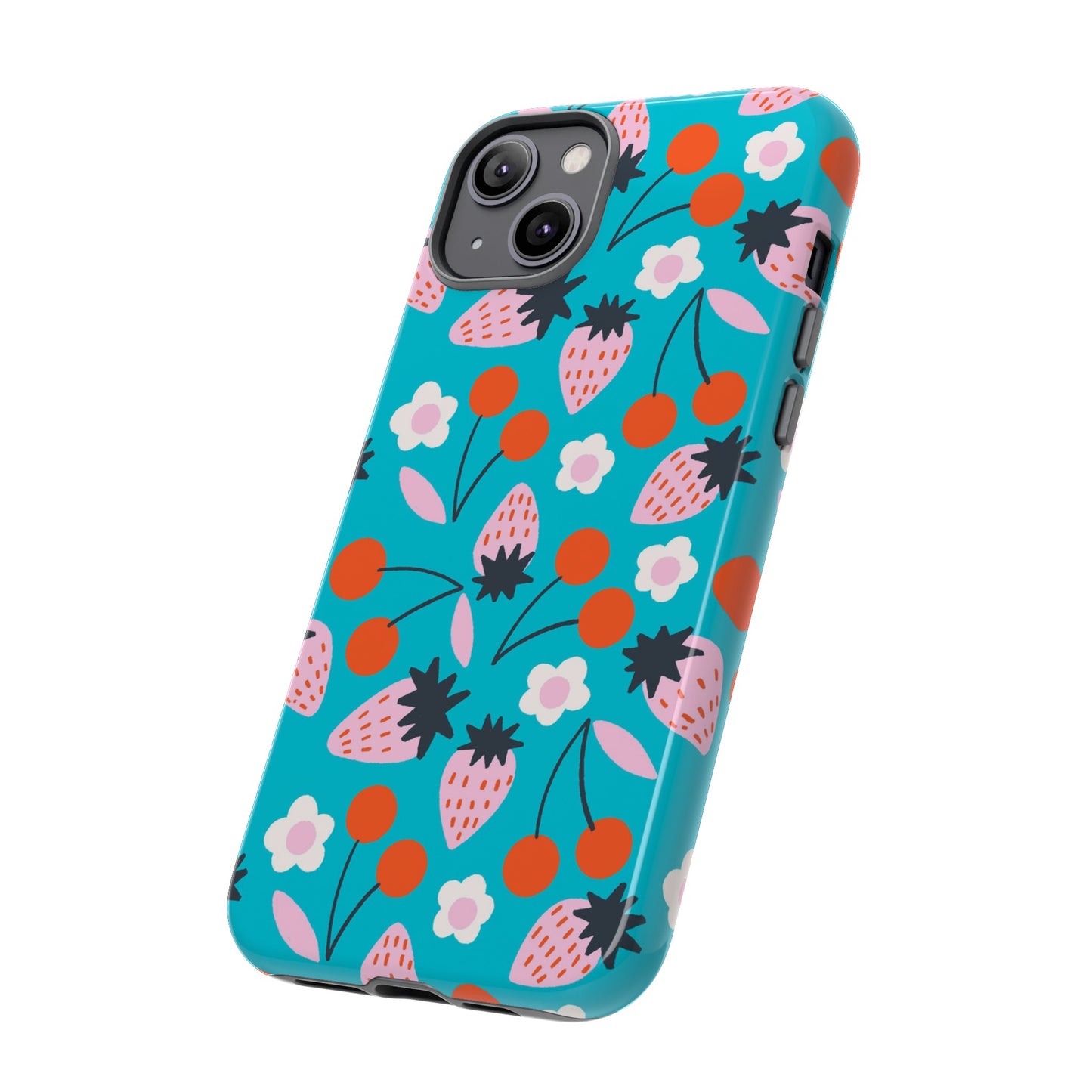 Summer Berries Blue - iPhone Case