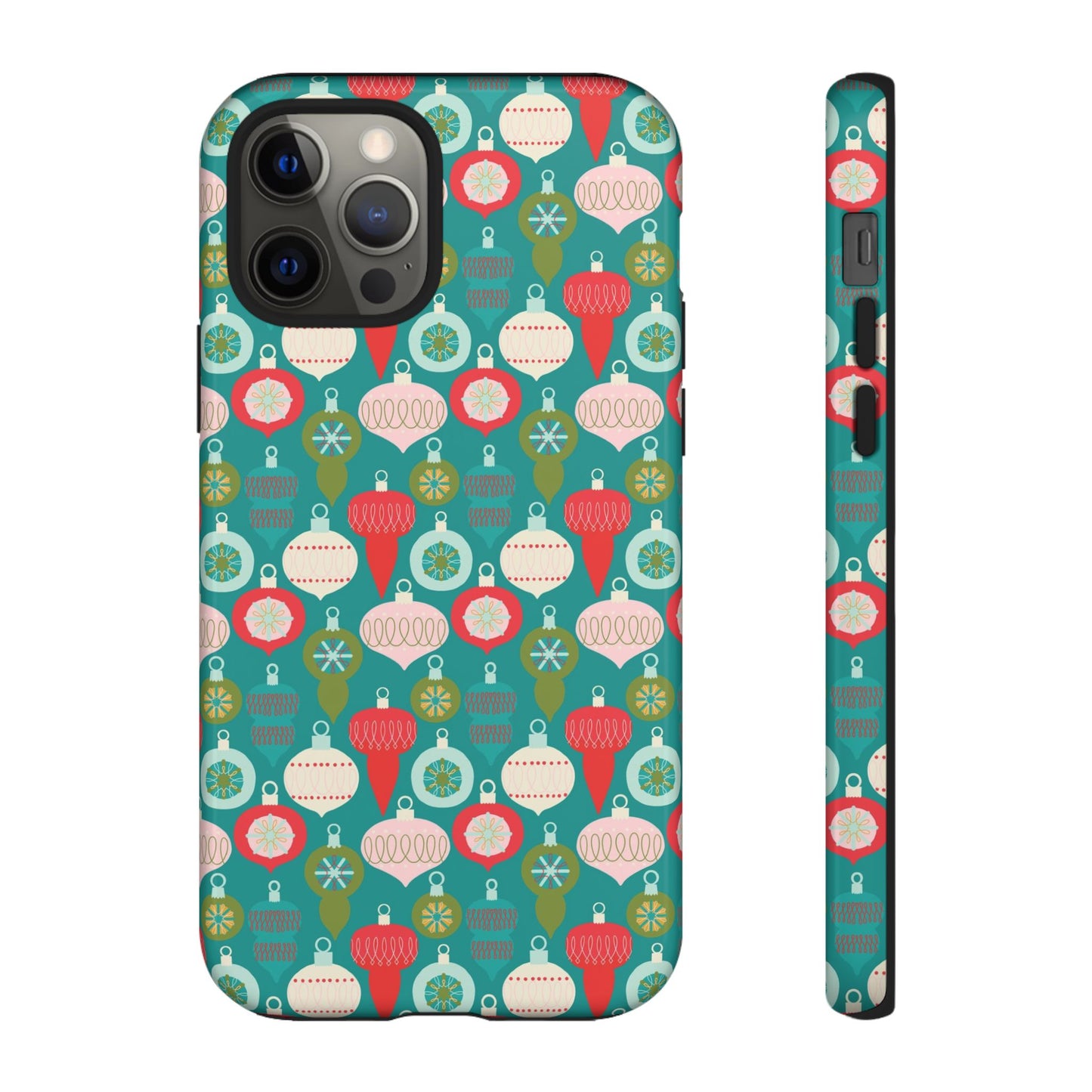 Christmas Ornaments - Green - iPhone Case