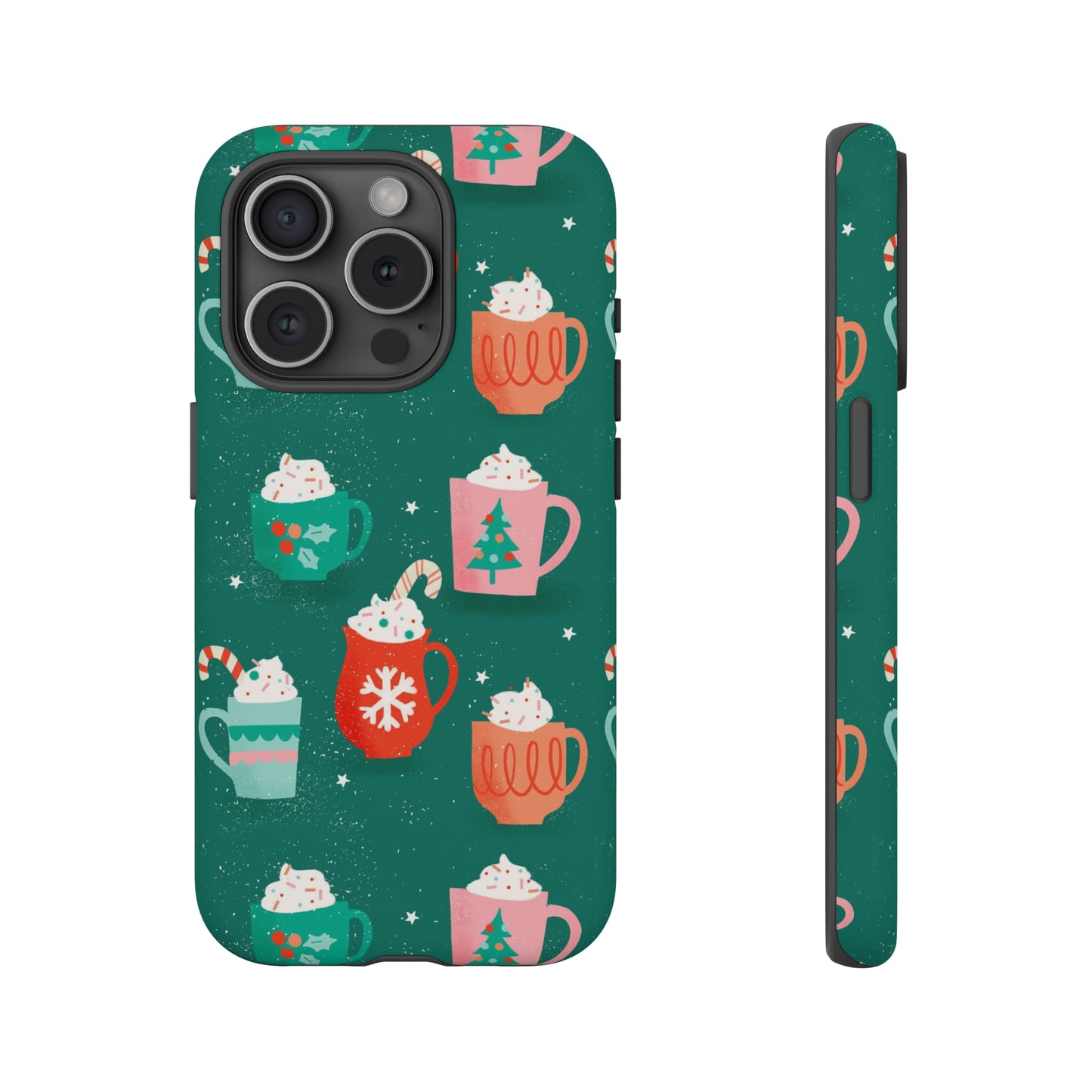 Christmas Coffee Cups - iPhone Case