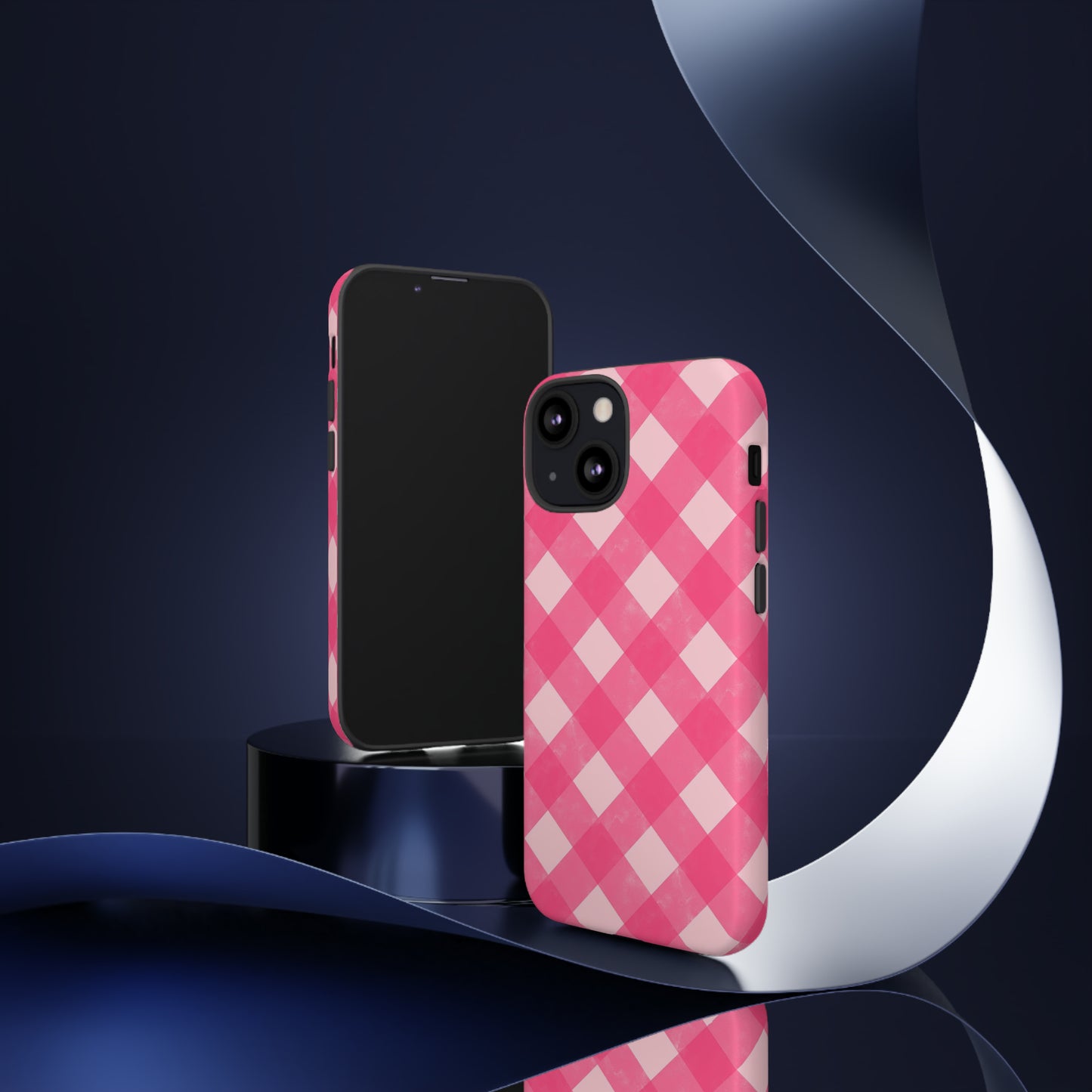 Pink Gingham iPhone Case