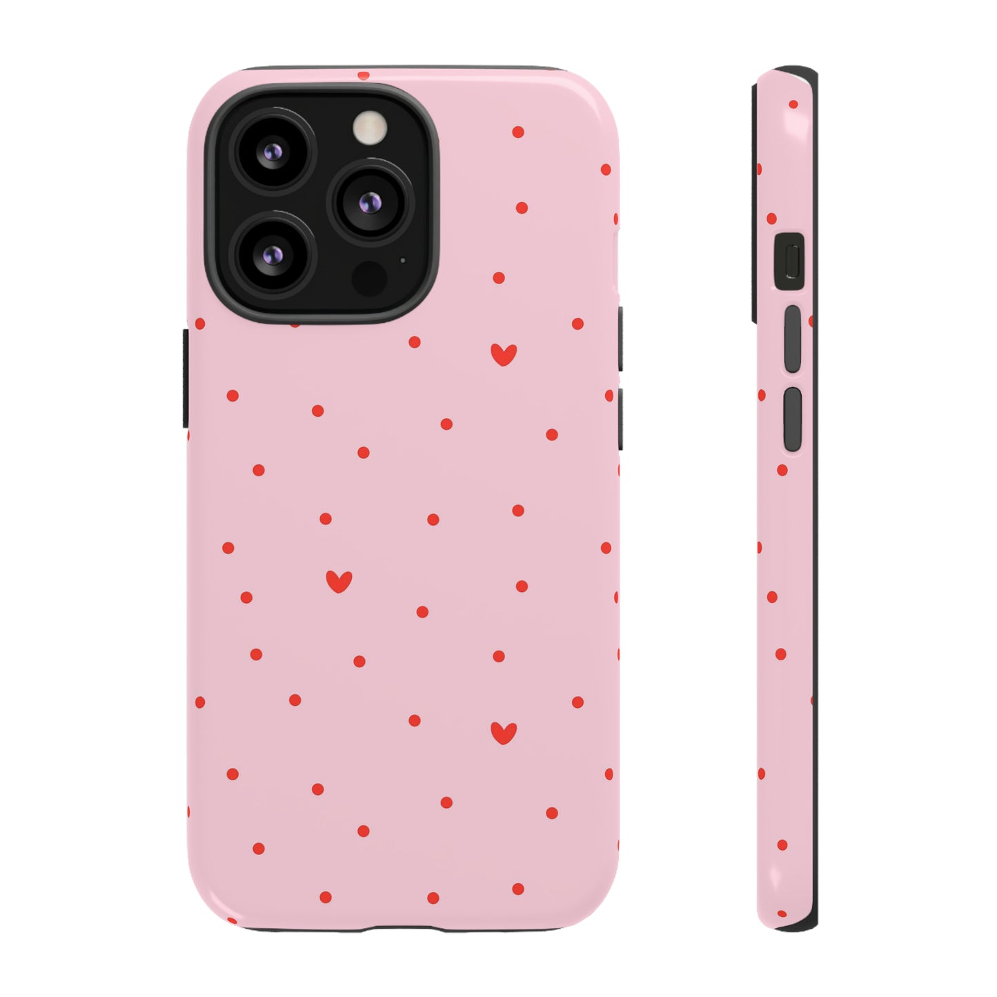 Tiny Hearts on Pink - iPhone Case