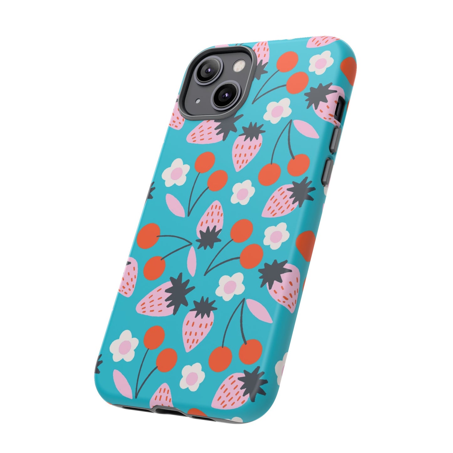 Summer Berries Blue - iPhone Case