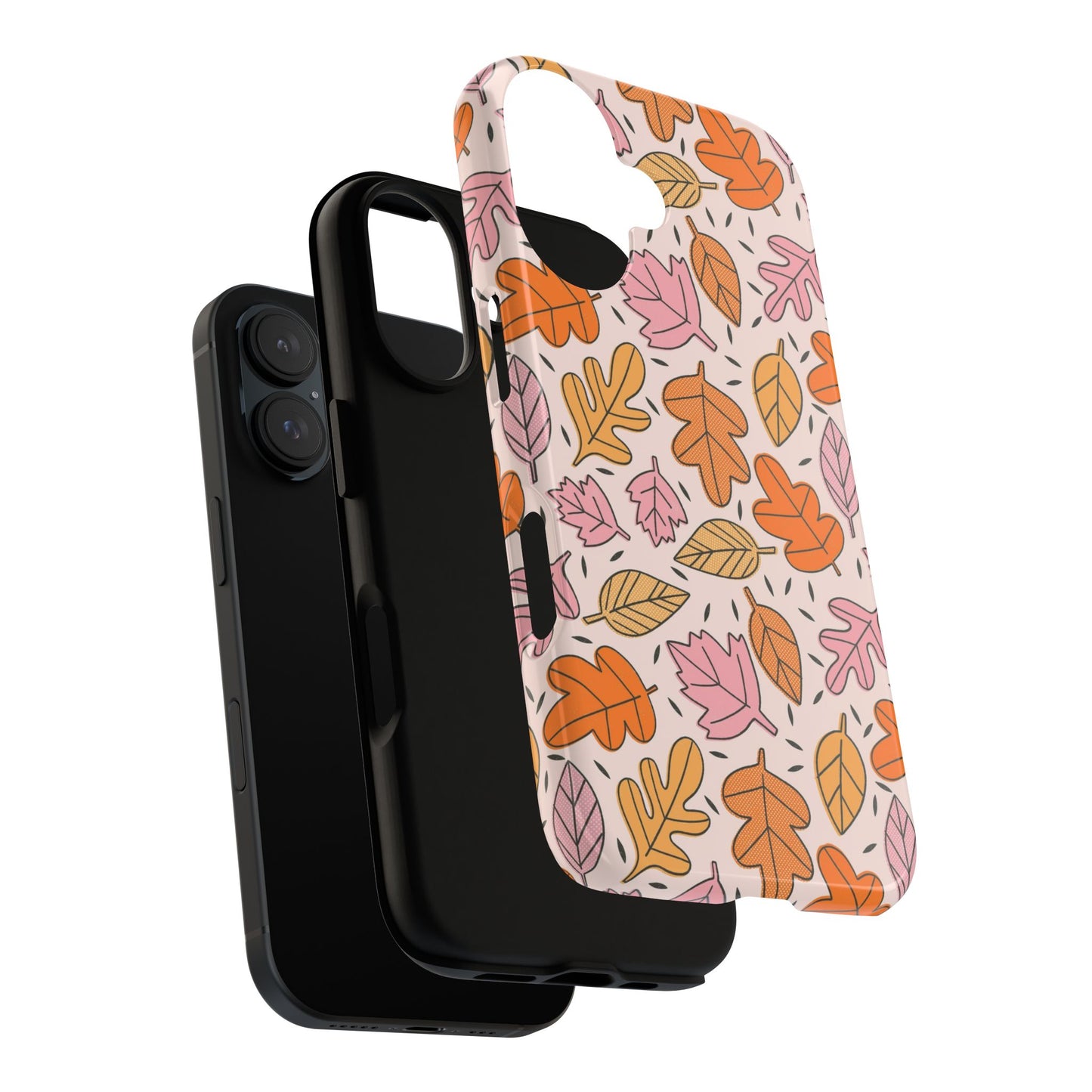 Doodled Fall Leaves - iPhone Case