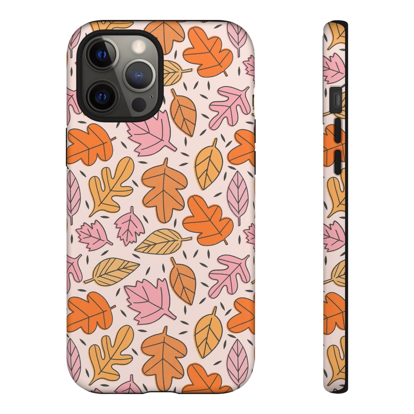 Doodled Fall Leaves - iPhone Case