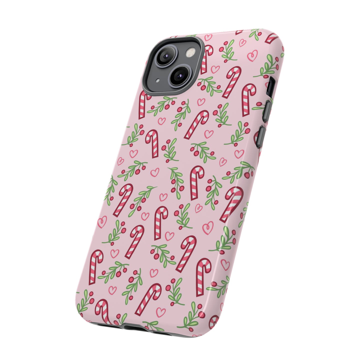 Pink Candycane Christmas - iPhone Case