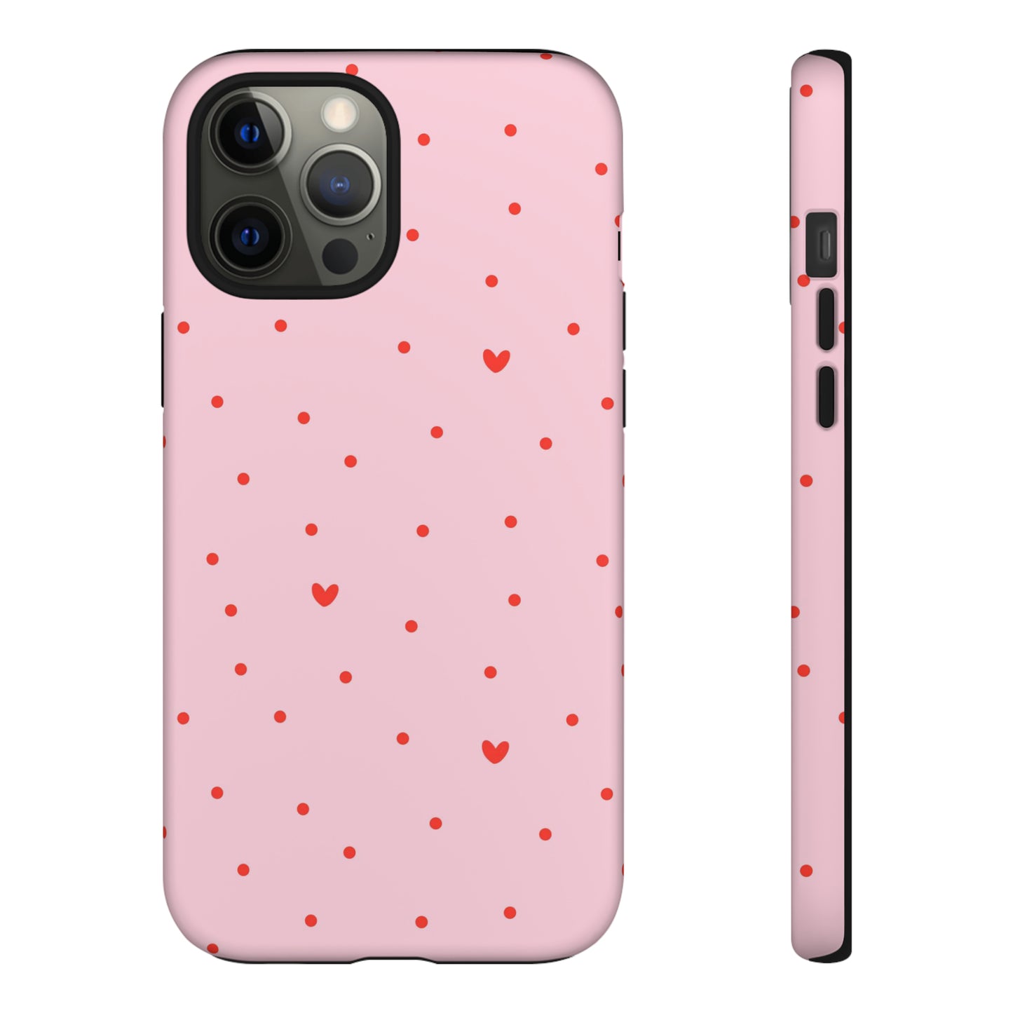 Tiny Hearts on Pink - iPhone Case