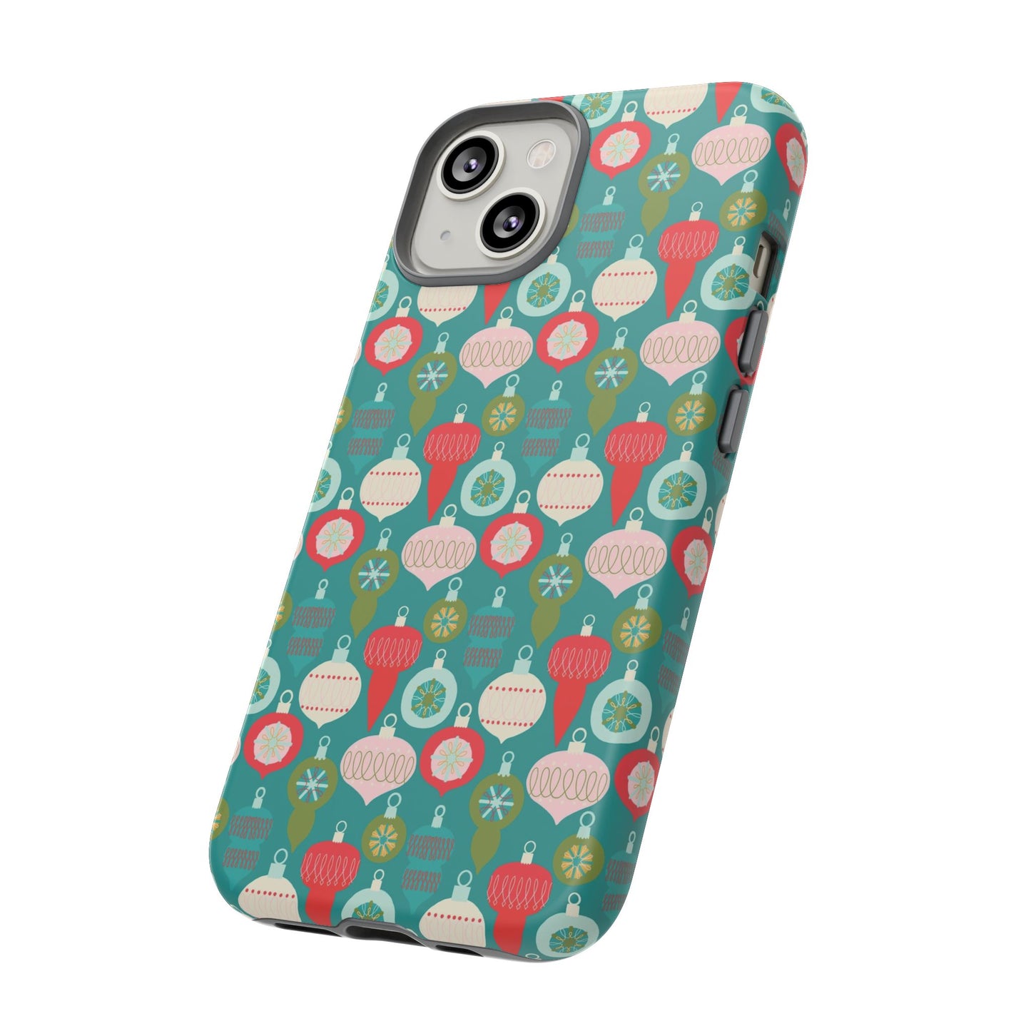 Christmas Ornaments - Green - iPhone Case