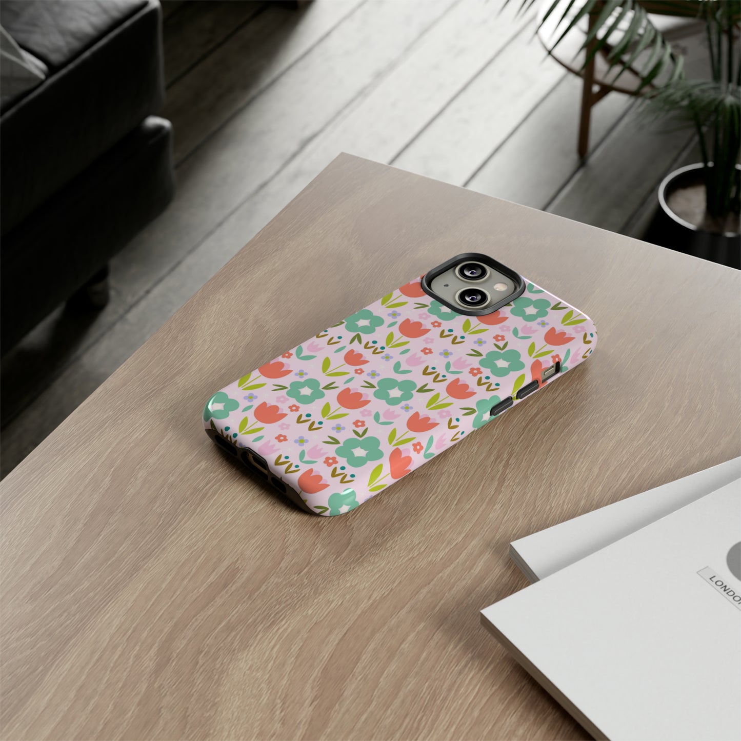 Mod Pink Flowers - iPhone Case