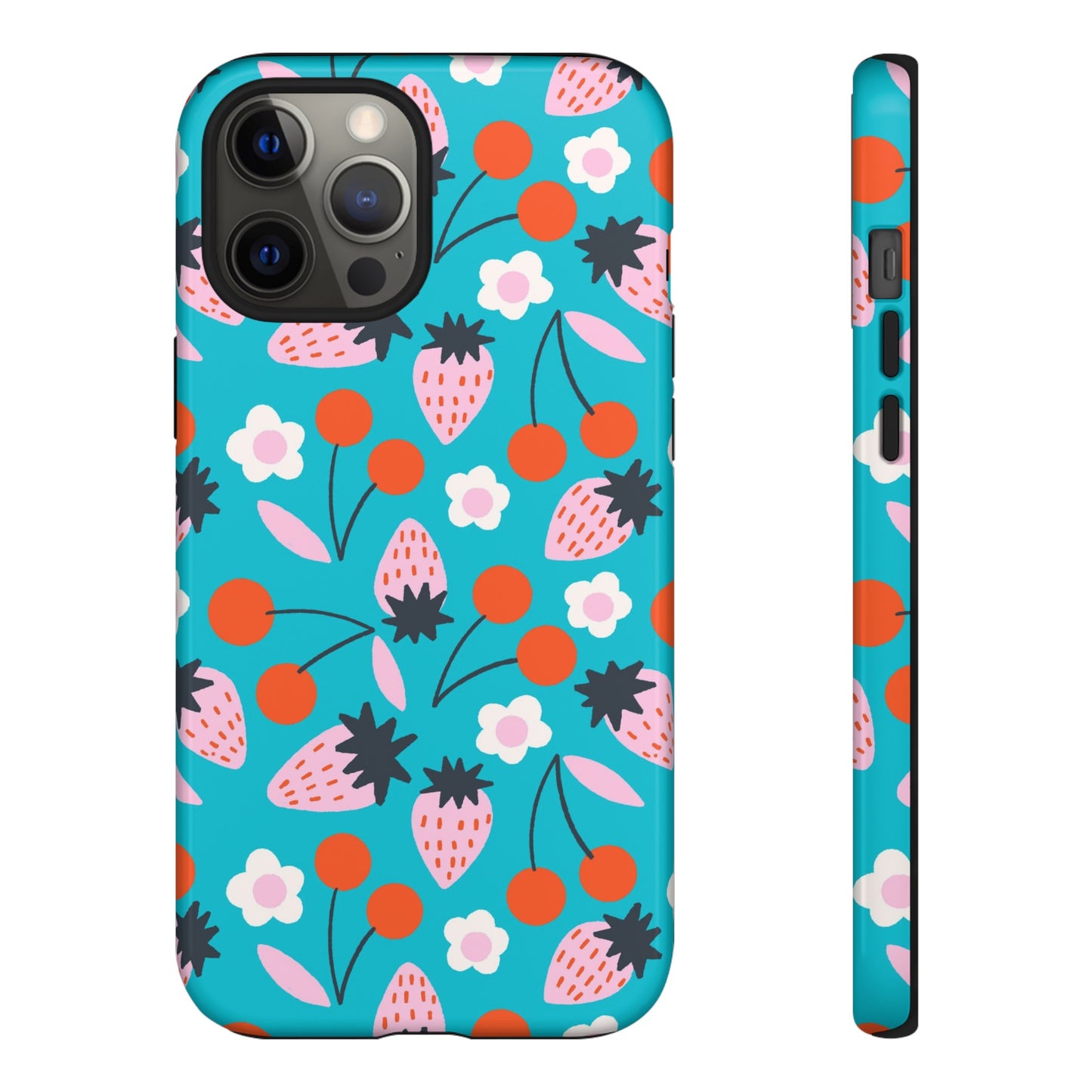 Summer Berries Blue - iPhone Case