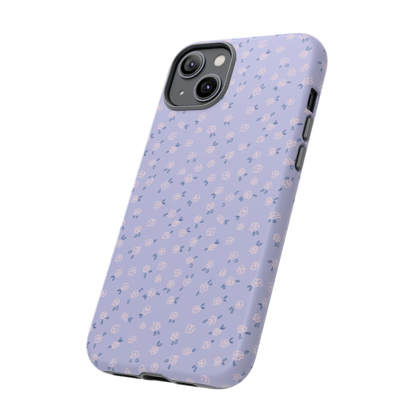 Lavender Flower Scribbles - iPhone Case