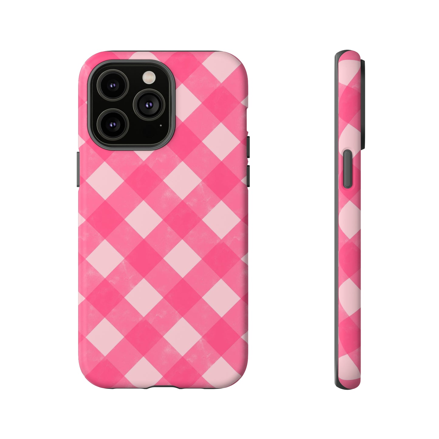 Pink Gingham iPhone Case