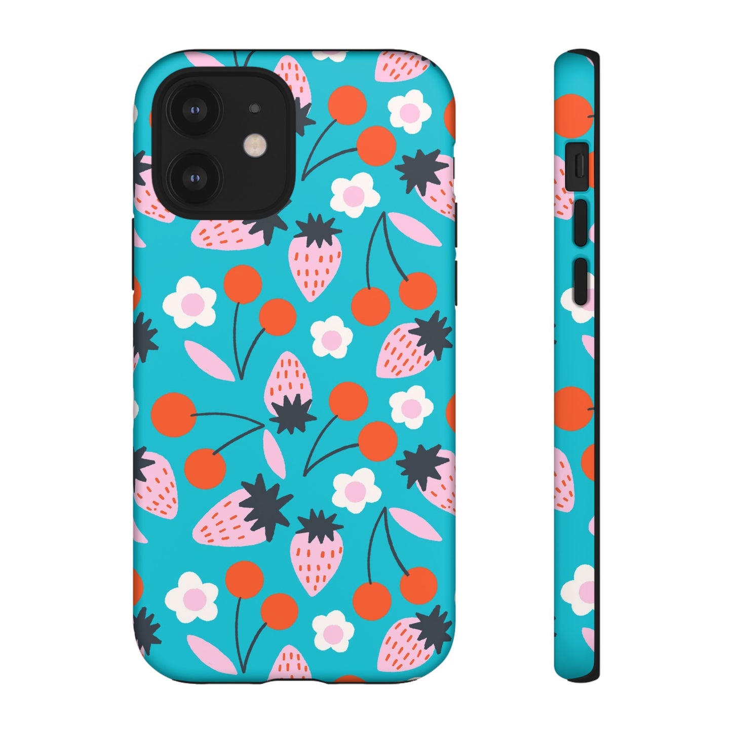 Summer Berries Blue - iPhone Case