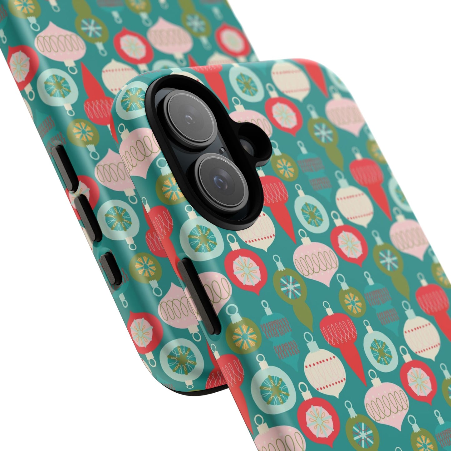 Christmas Ornaments - Green - iPhone Case