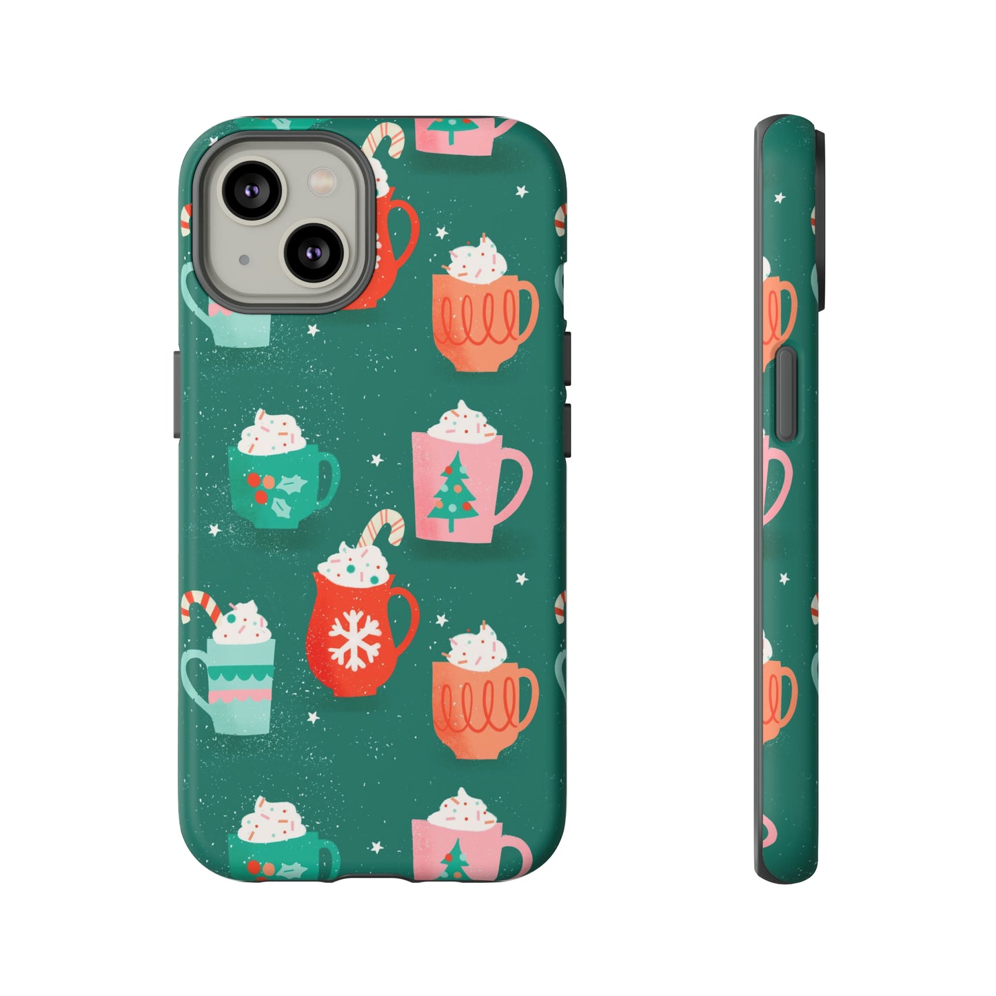 Christmas Coffee Cups - iPhone Case