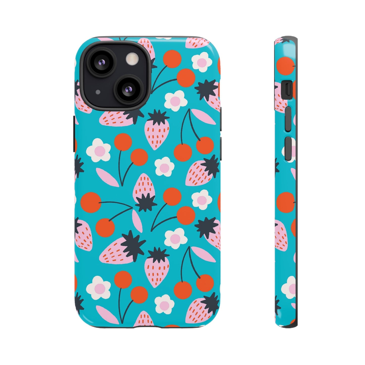 Summer Berries Blue - iPhone Case