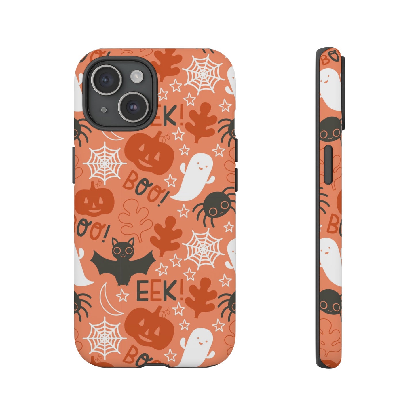 Halloween Doodles - Orange - iPhone Case