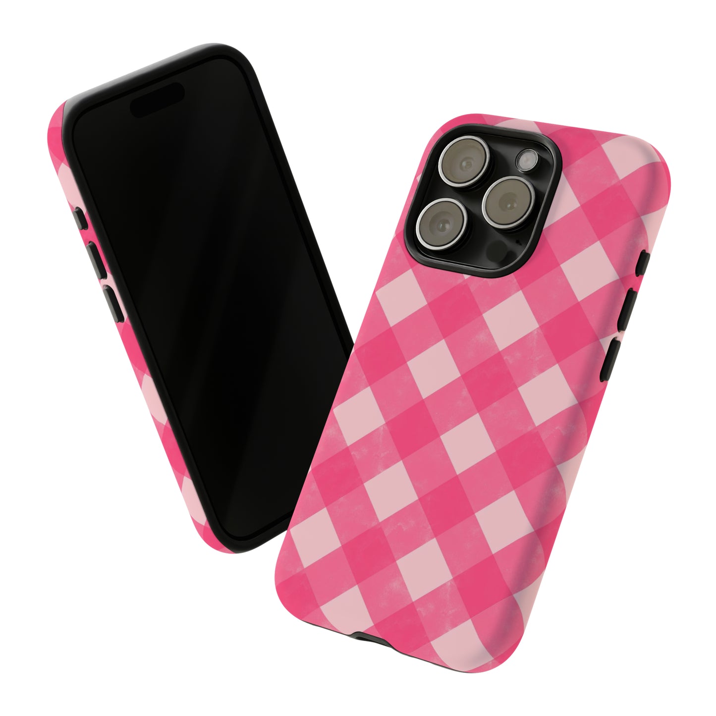 Pink Gingham iPhone Case