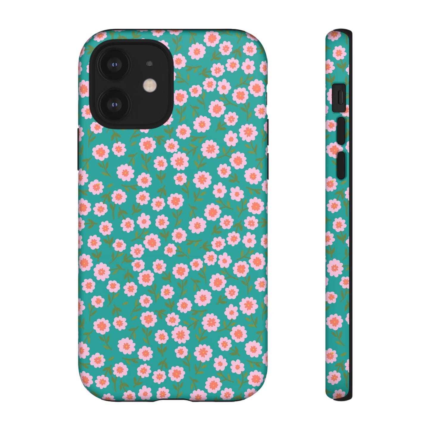 Spring Turquoise Florals - iPhone Case