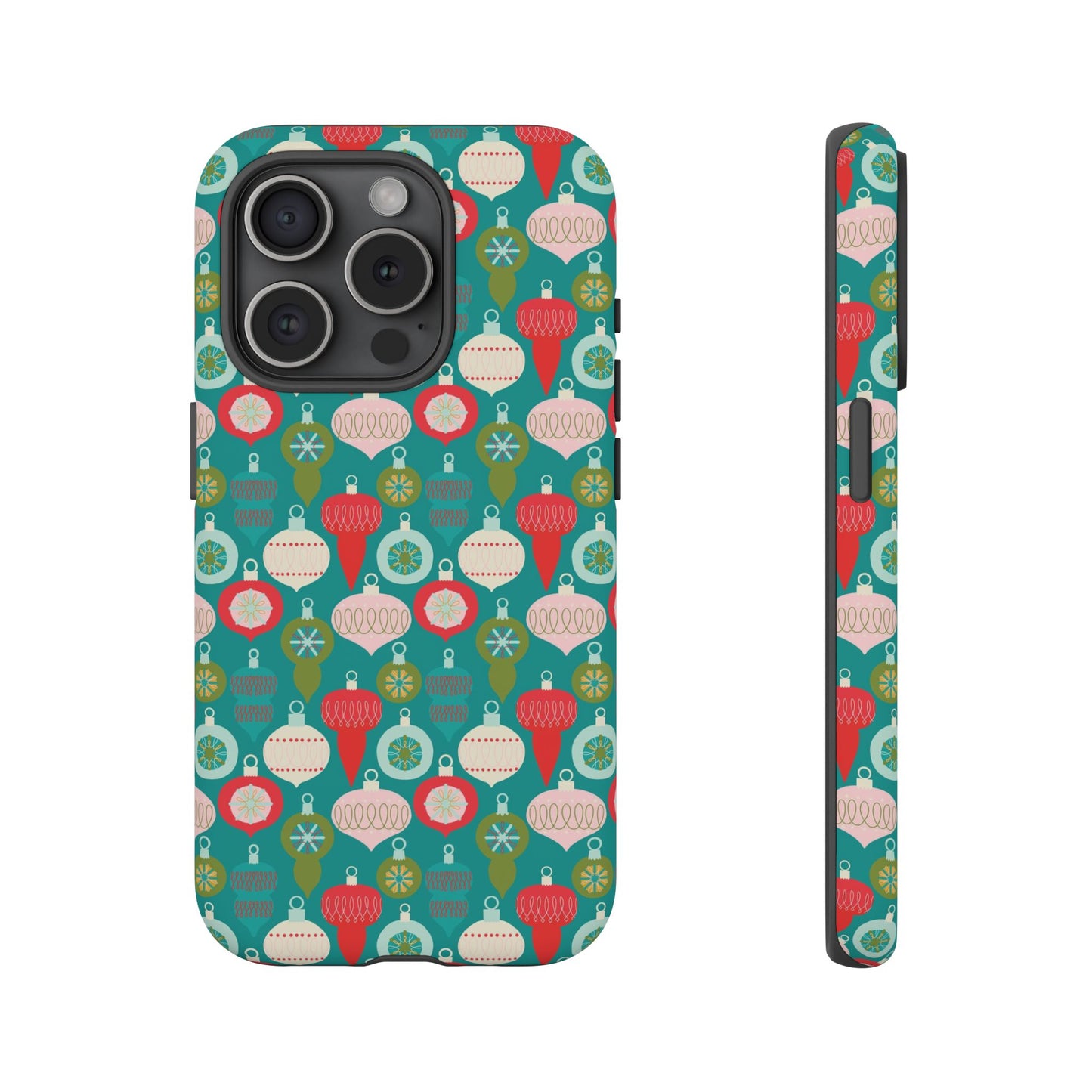 Christmas Ornaments - Green - iPhone Case