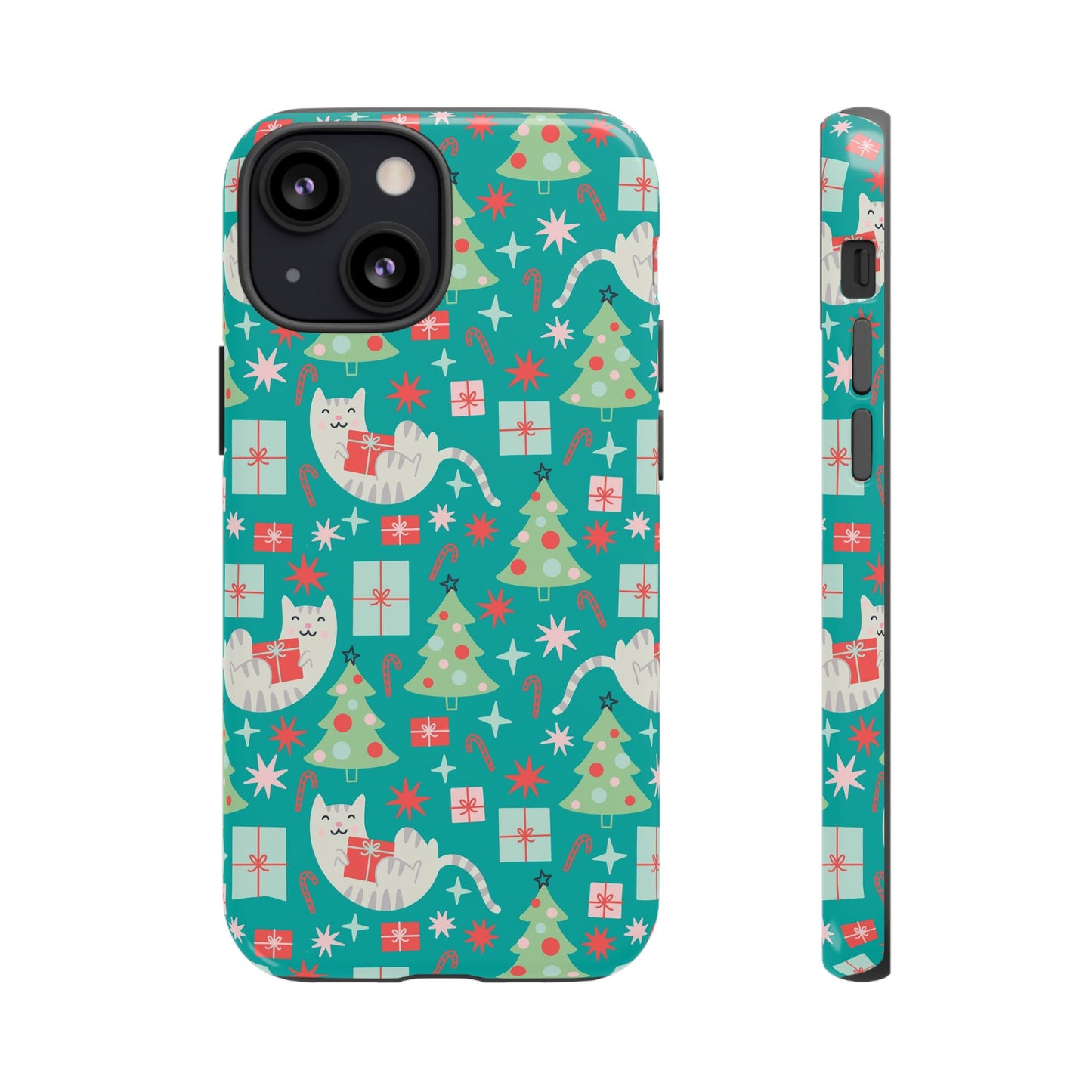 Cats With Christmas Gifts - iPhone Case