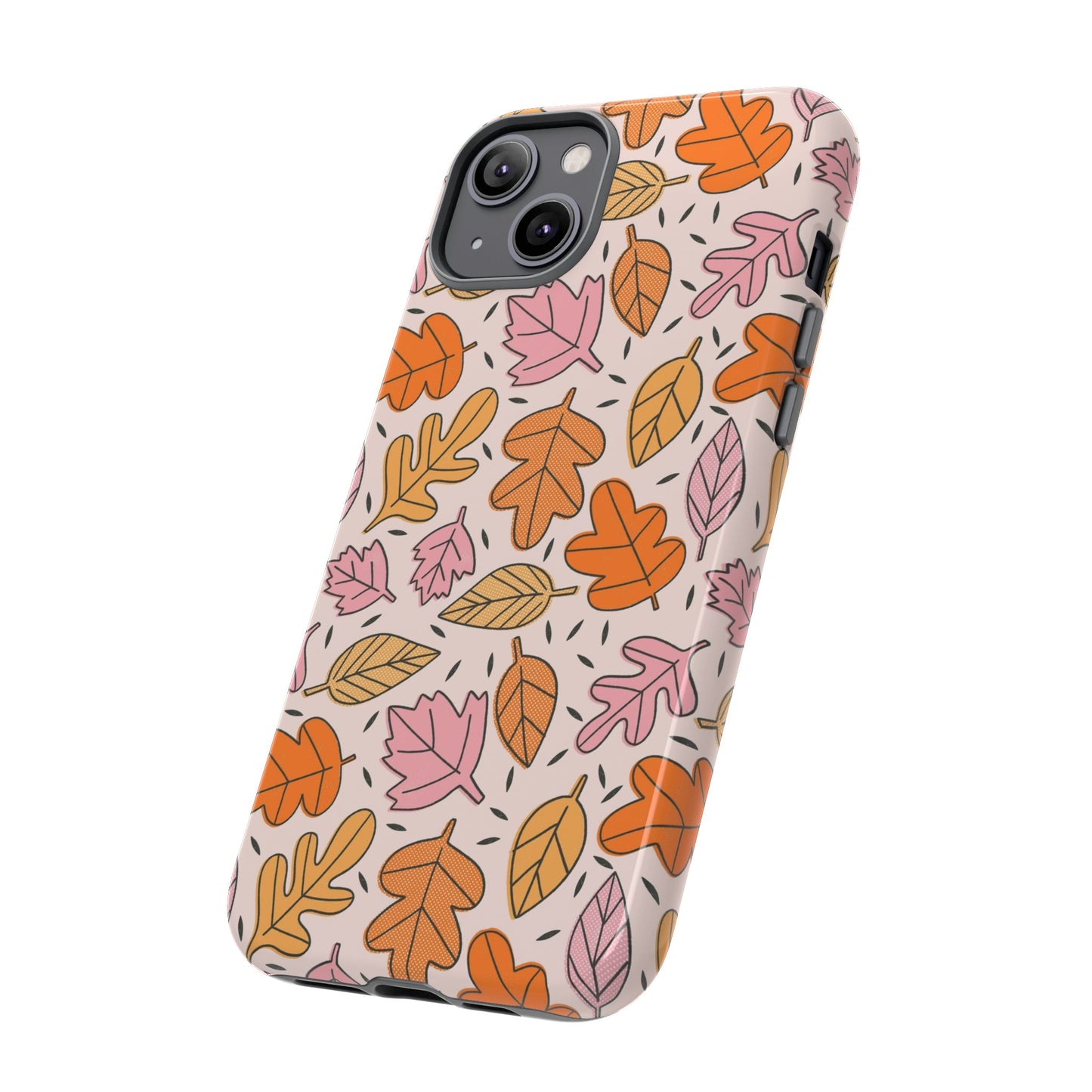 Doodled Fall Leaves - iPhone Case