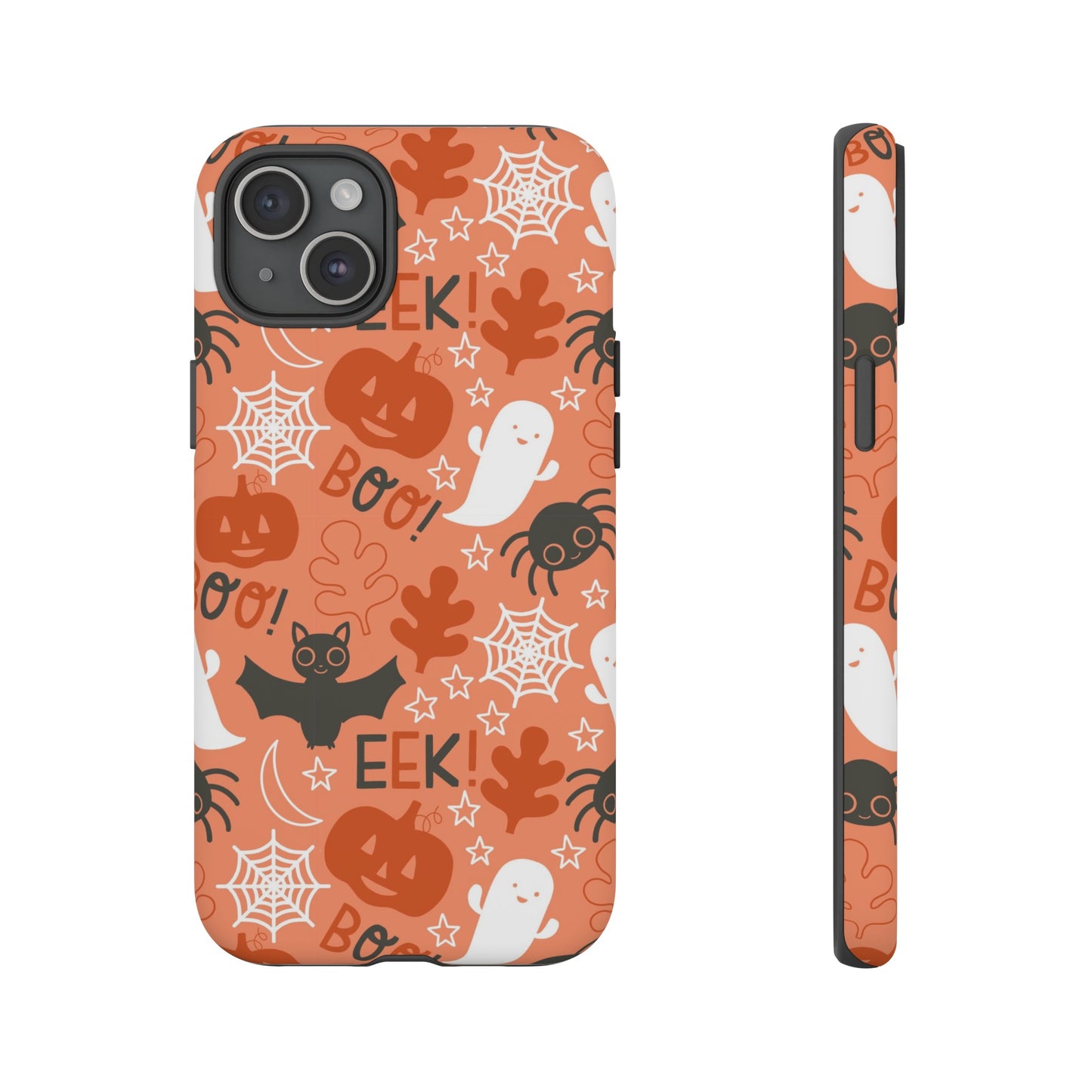 Halloween Doodles - Orange - iPhone Case