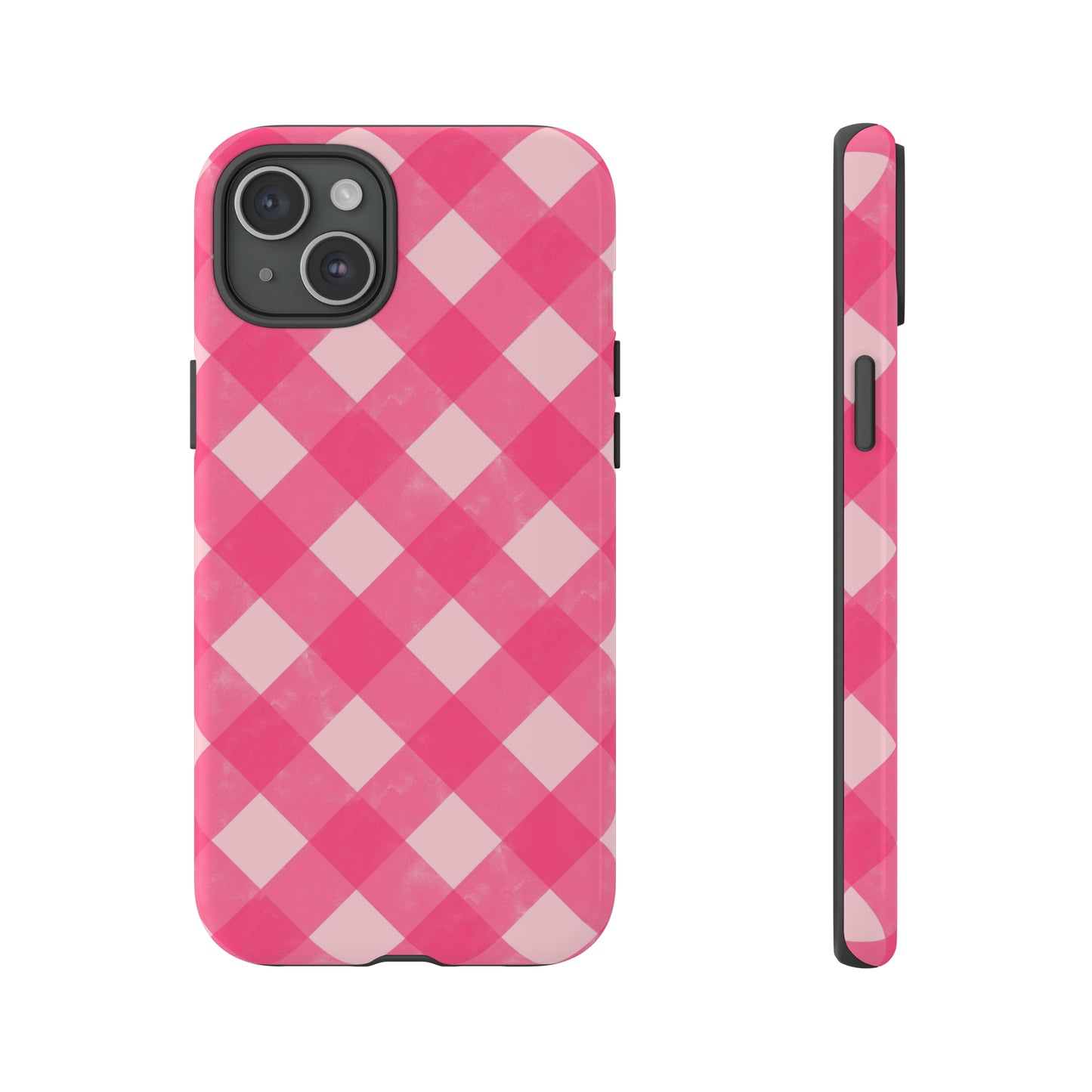 Pink Gingham iPhone Case