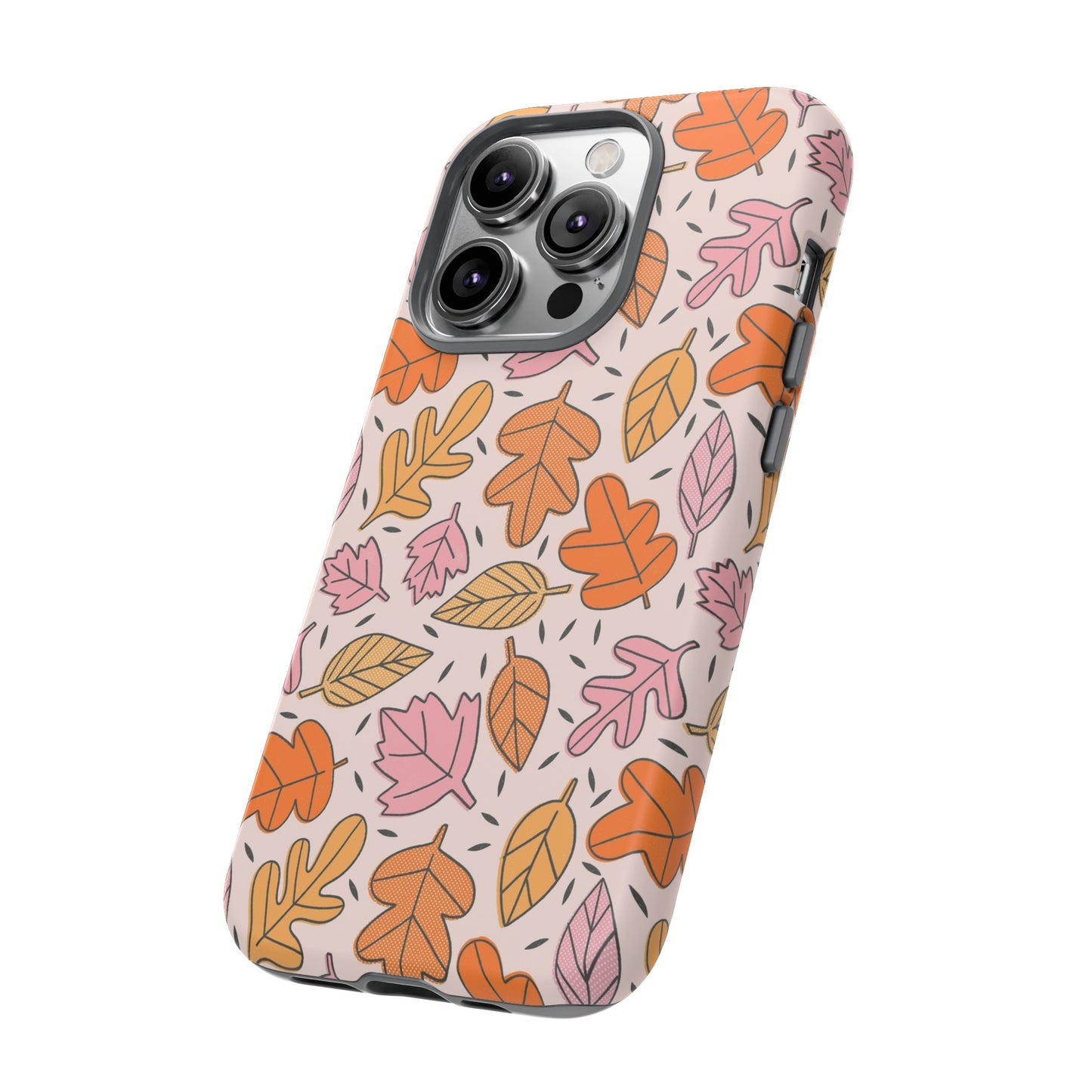 Doodled Fall Leaves - iPhone Case