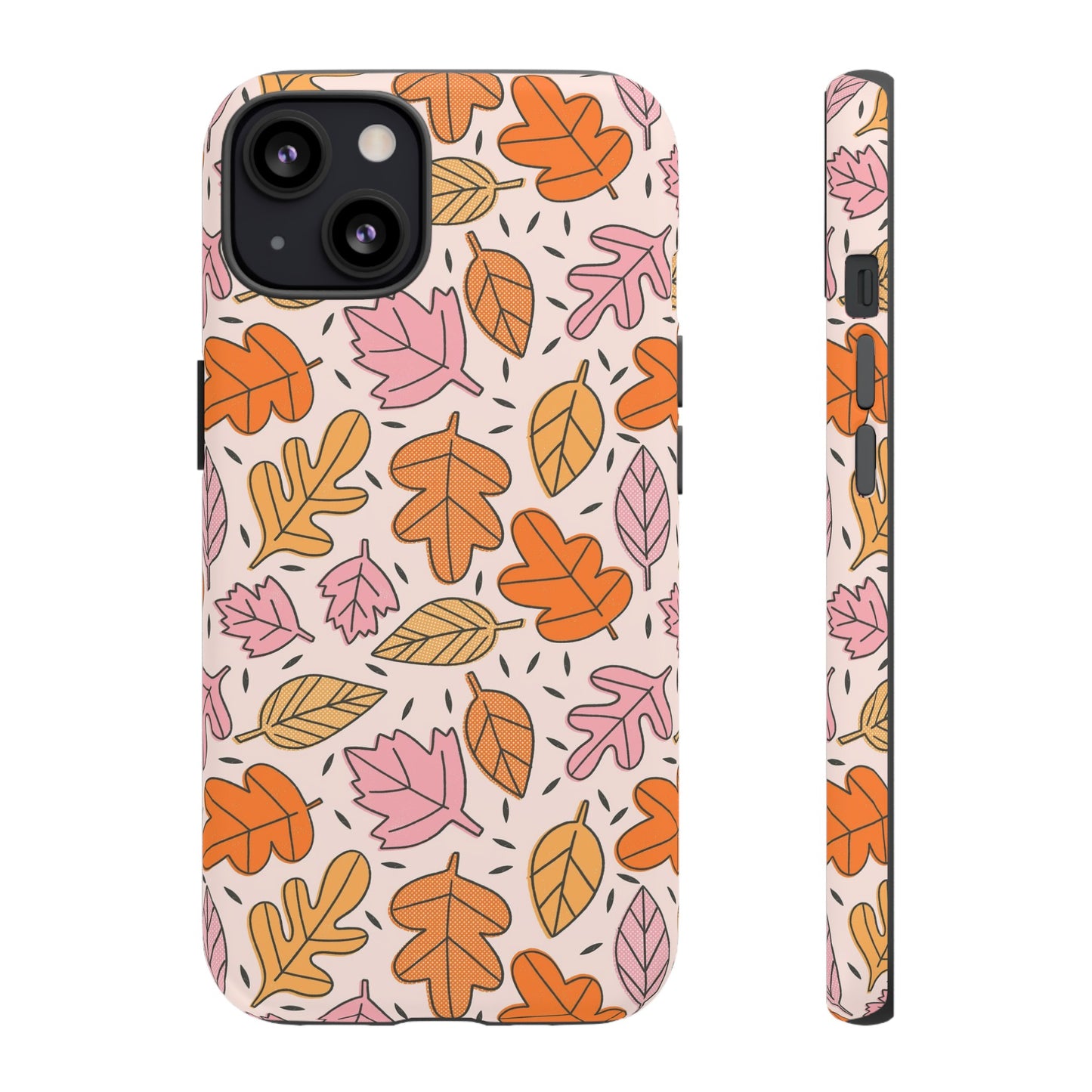 Doodled Fall Leaves - iPhone Case